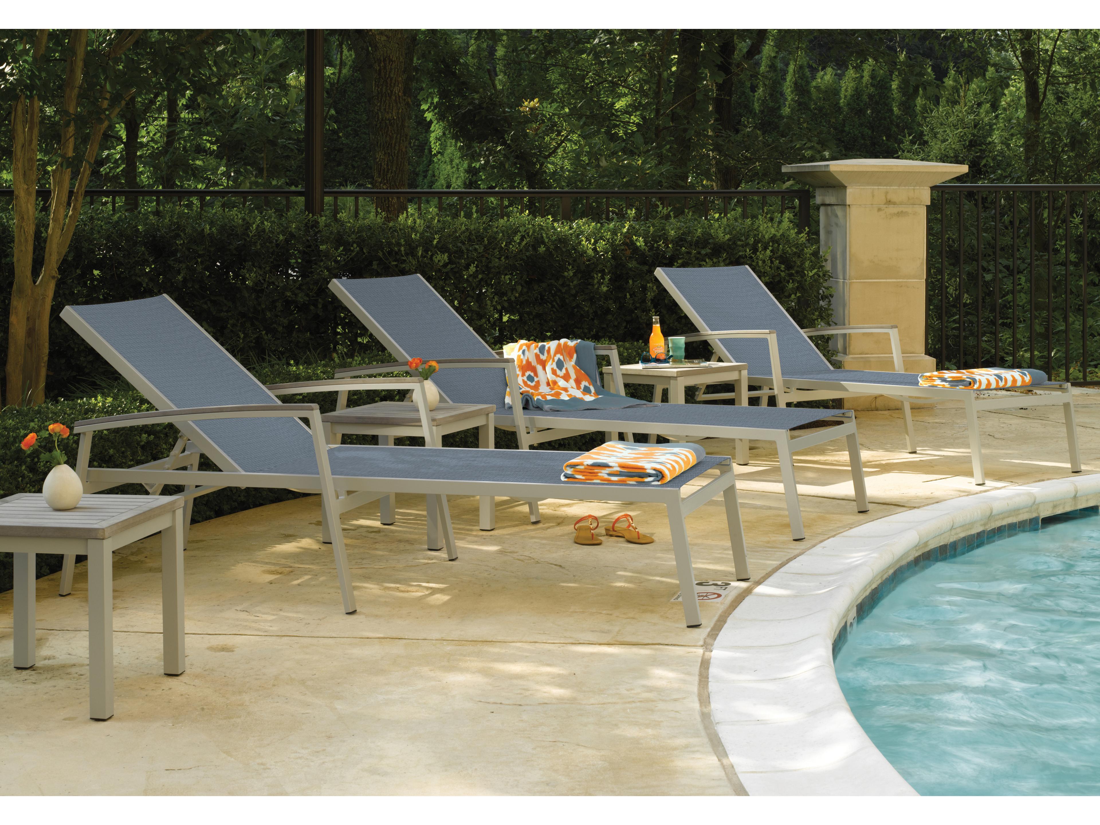 Oxford Garden Travira Aluminum Flint 8 Piece Outdoor Lounge Set with Titanium Slings