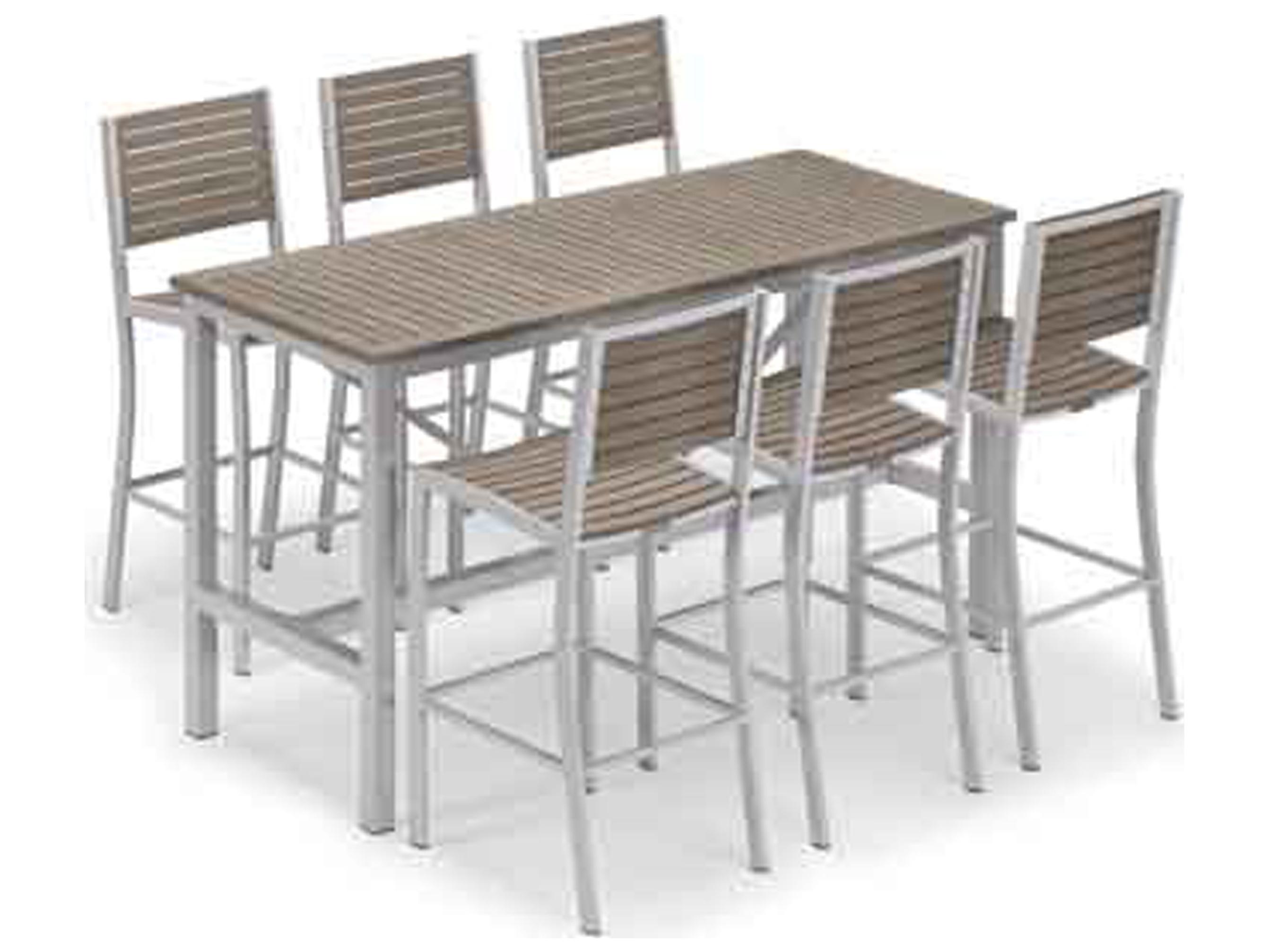 Oxford Garden Travira Aluminum Flint 7 Piece Bar Set