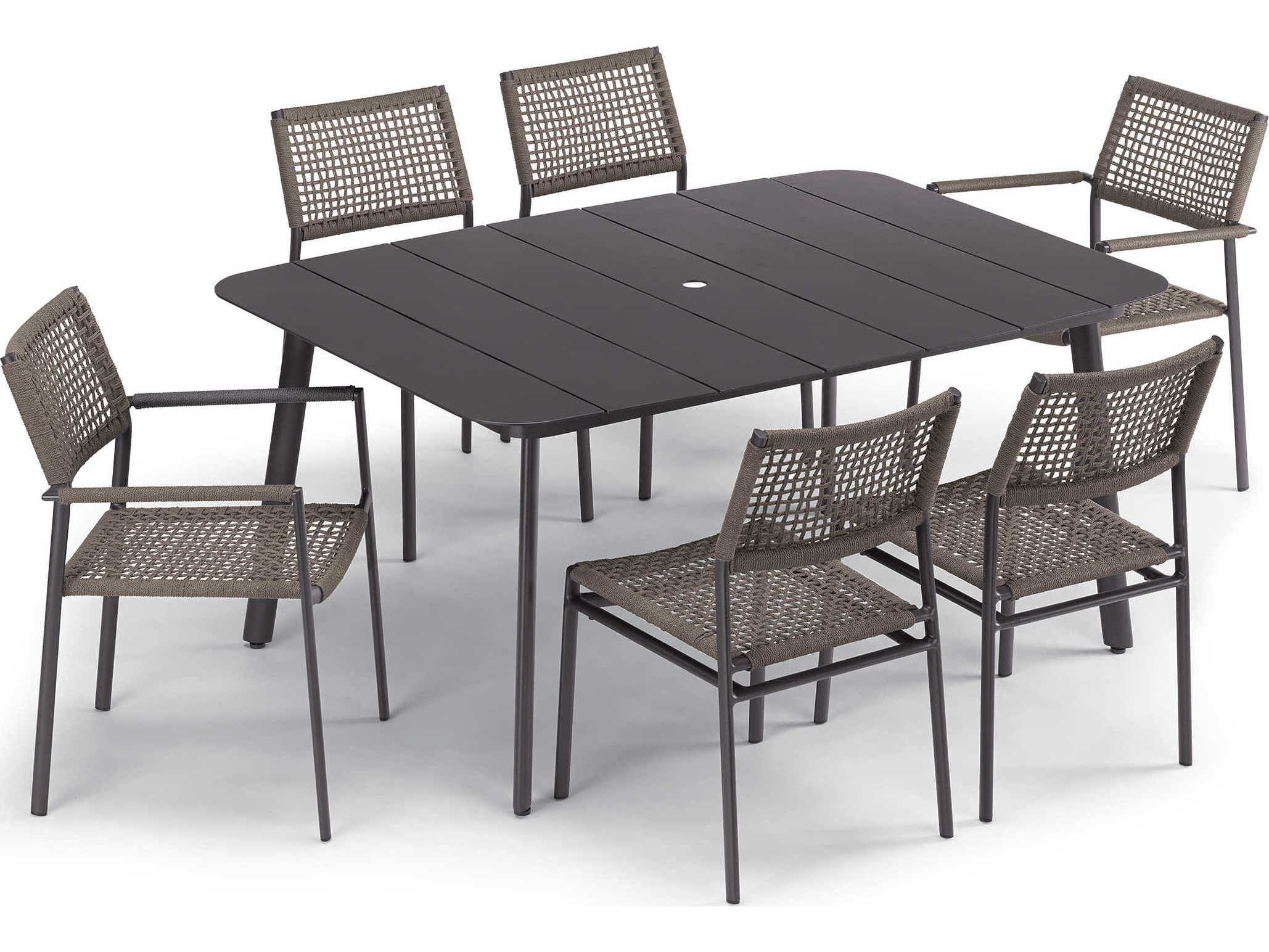 Oxford Garden Eiland Aluminum Dining Set