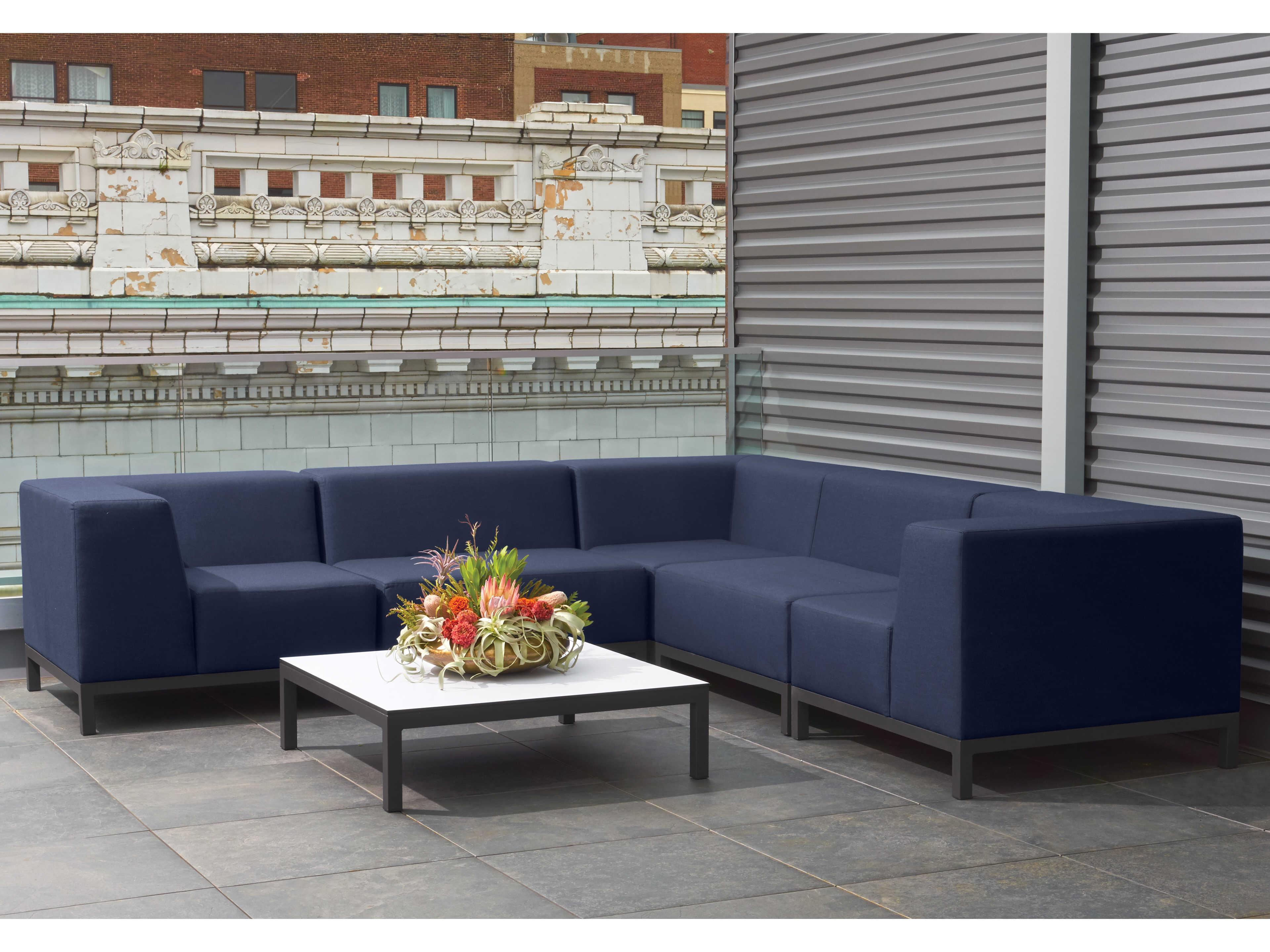 Oxford Garden Koral Modular Aluminum Cushion Lounge Chair