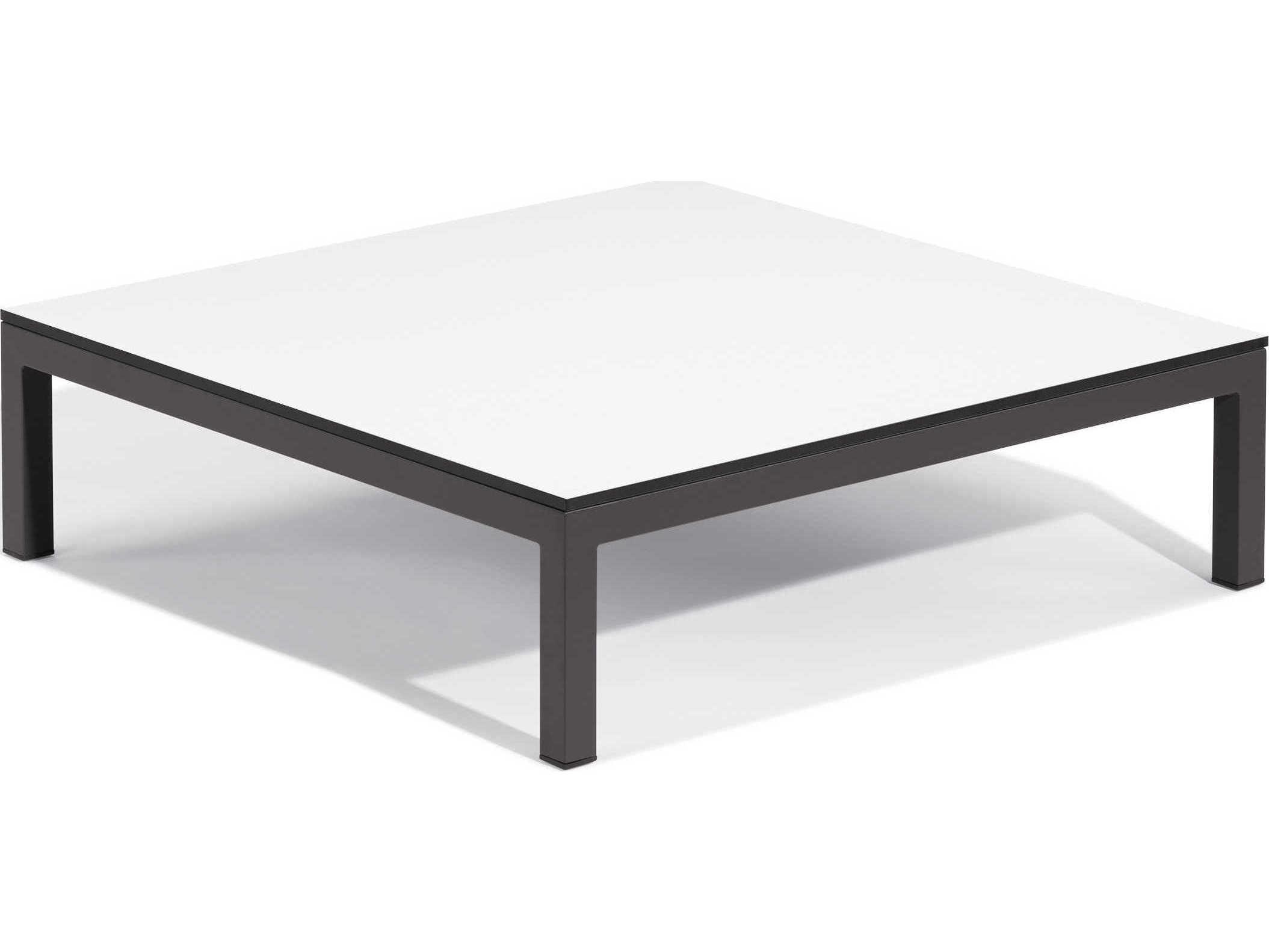 Oxford Garden Koral Aluminum Square Coffee Table