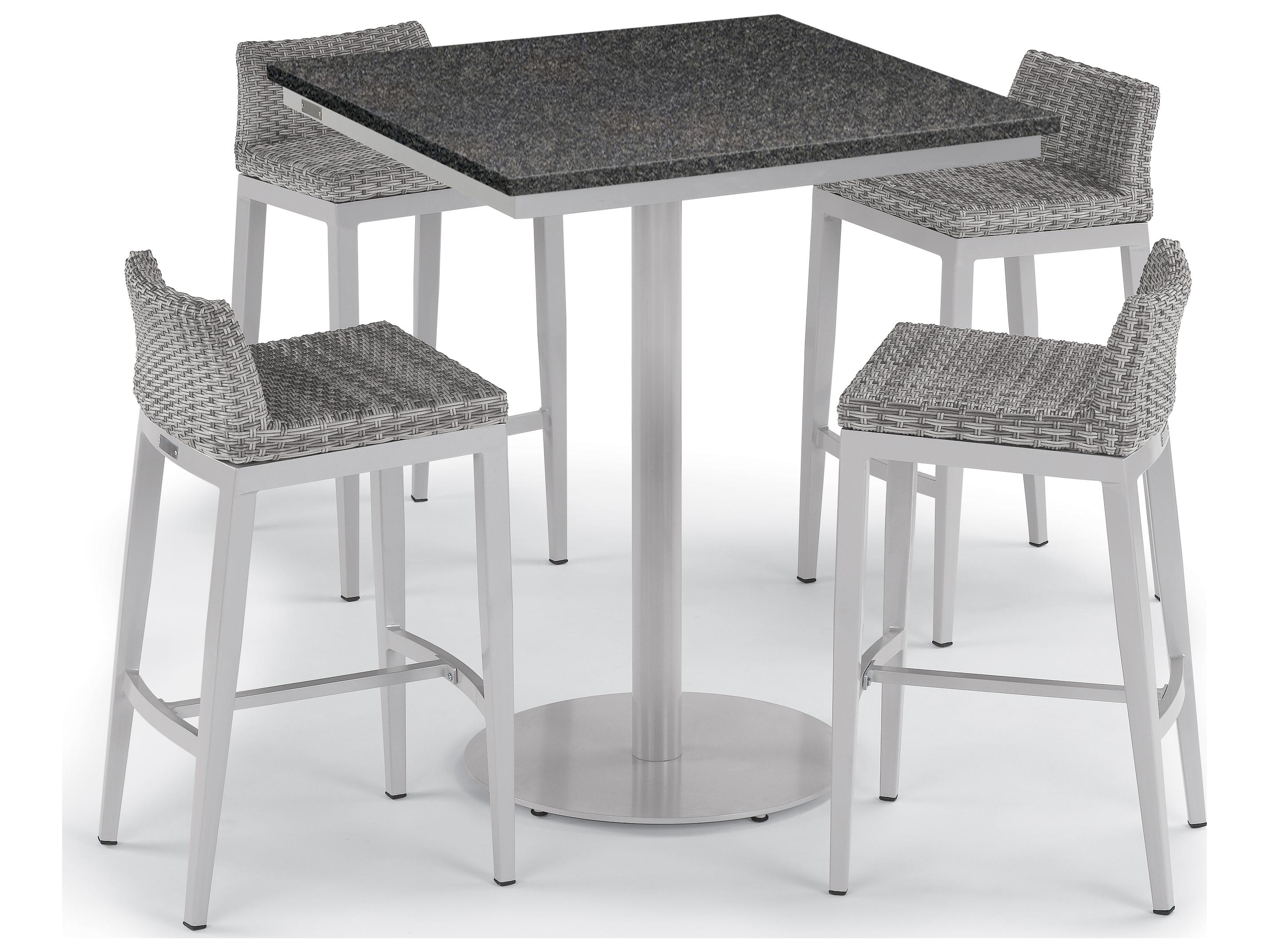 Oxford Garden Argento Wicker Outdoor Bar Stool