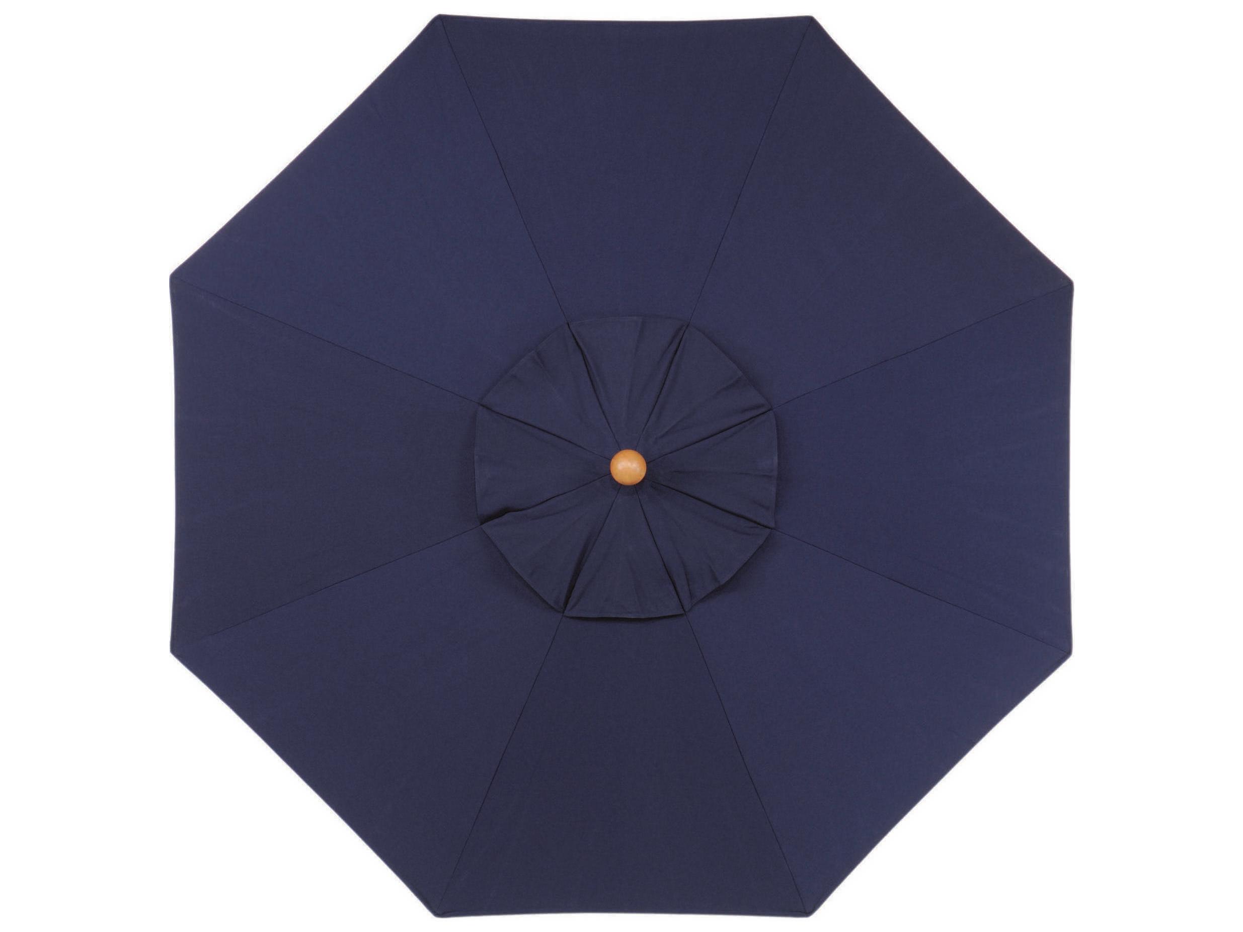 Oxford Garden Tropical Hardwood 6 Foot Octagon Market Pulley Lift Outdoor Patio Umbrella