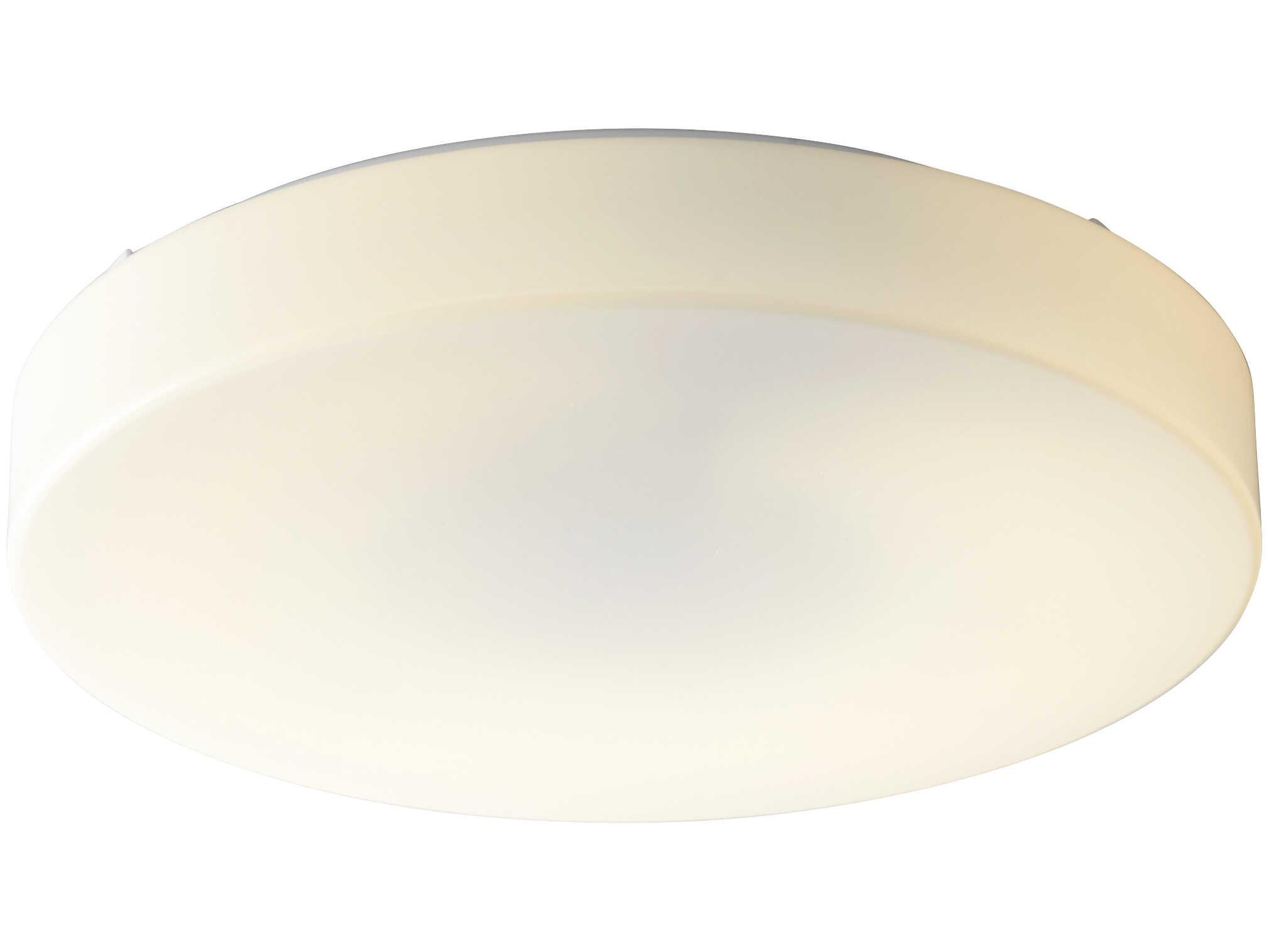 Oxygen by Quorum Rhythm 2-Light White Flush Mount
