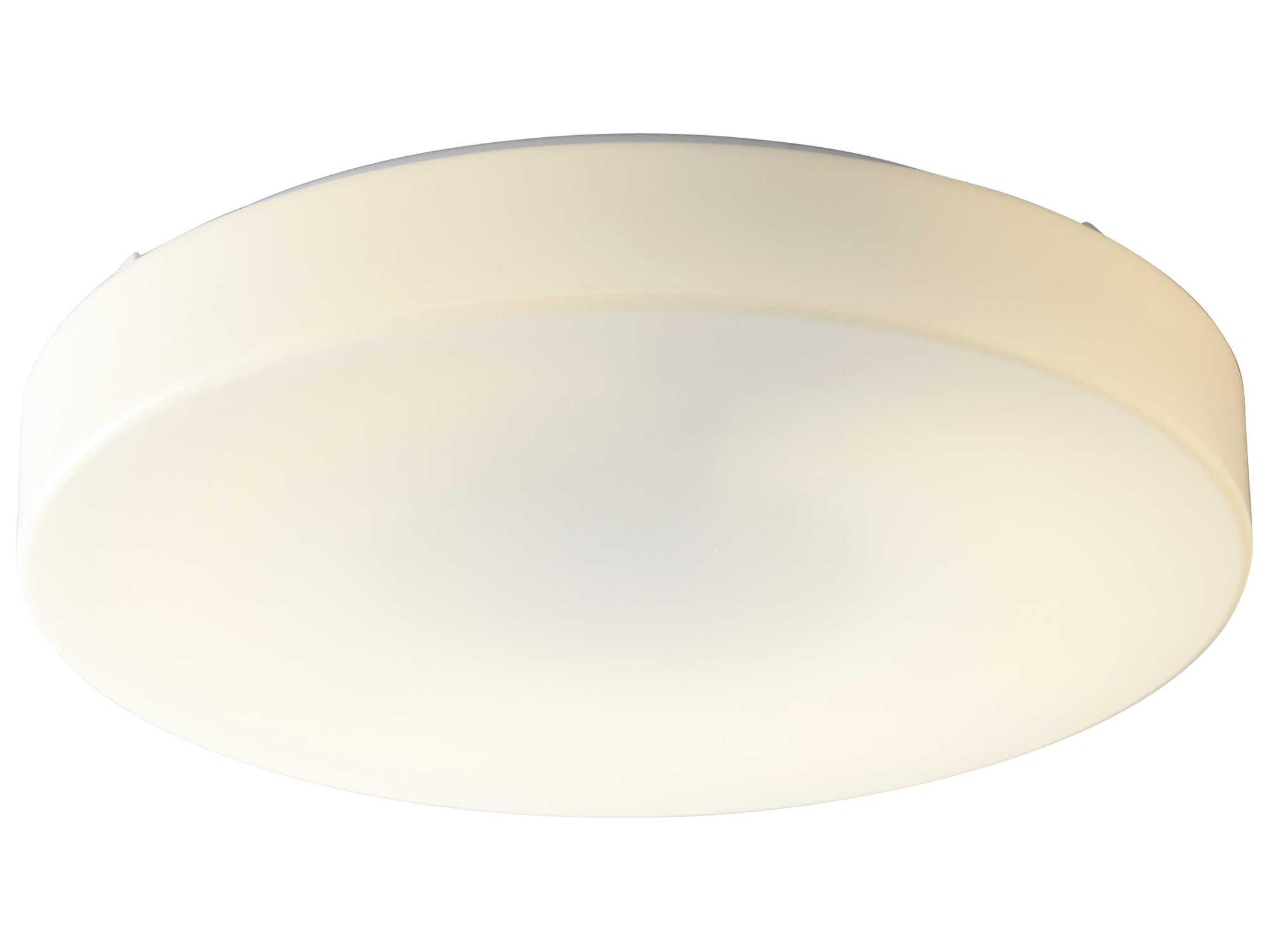 Oxygen by Quorum Rhythm 2-Light White Flush Mount