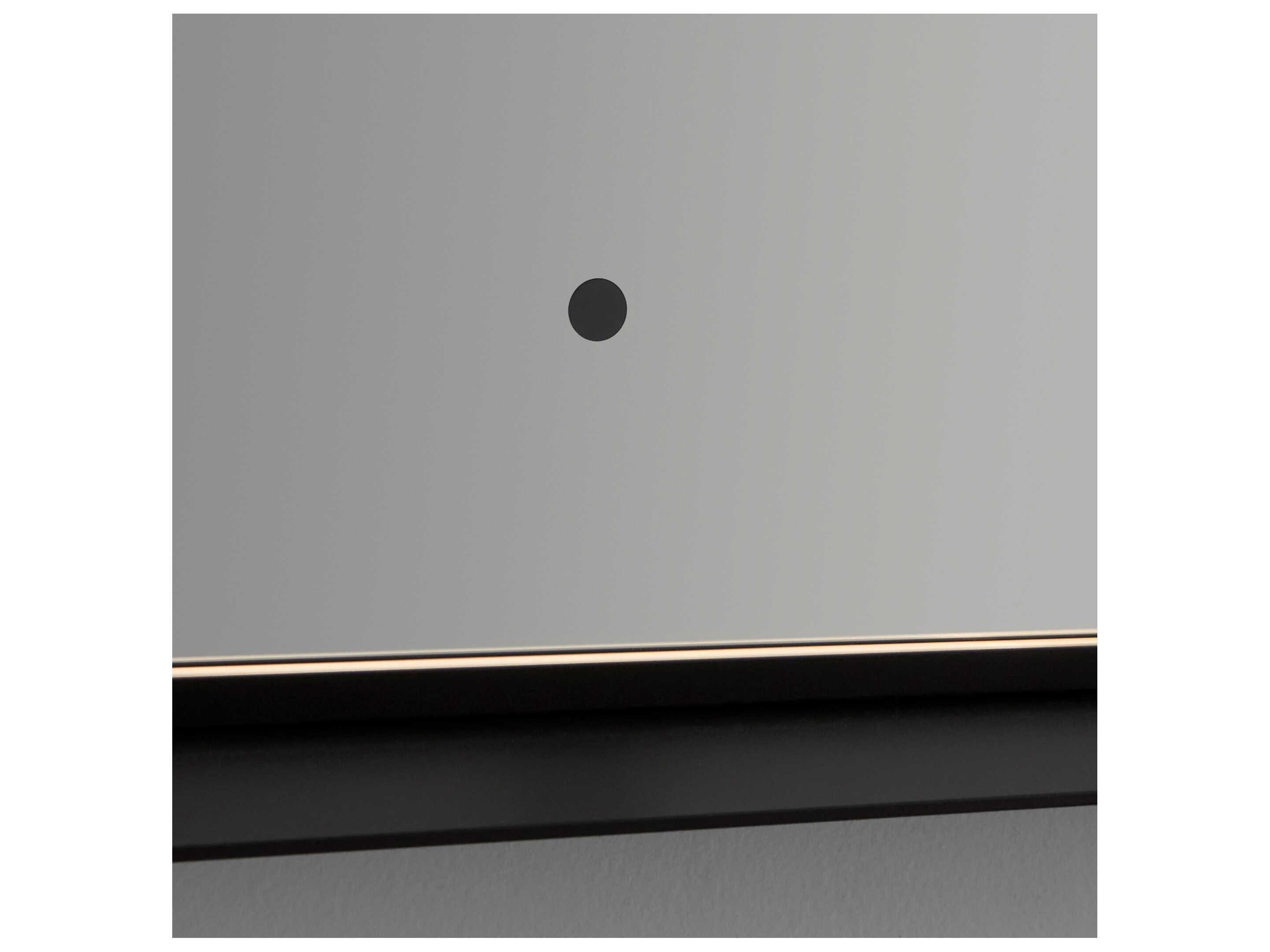 Oxygen by Quorum Avior Black Square Wall Mirror