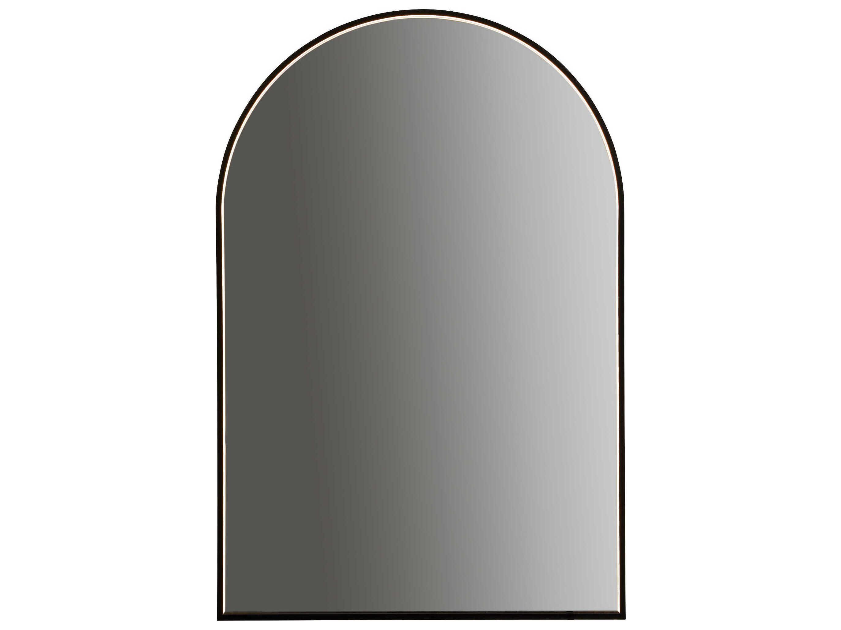 Oxygen by Quorum Avior Black Arch Wall Mirror