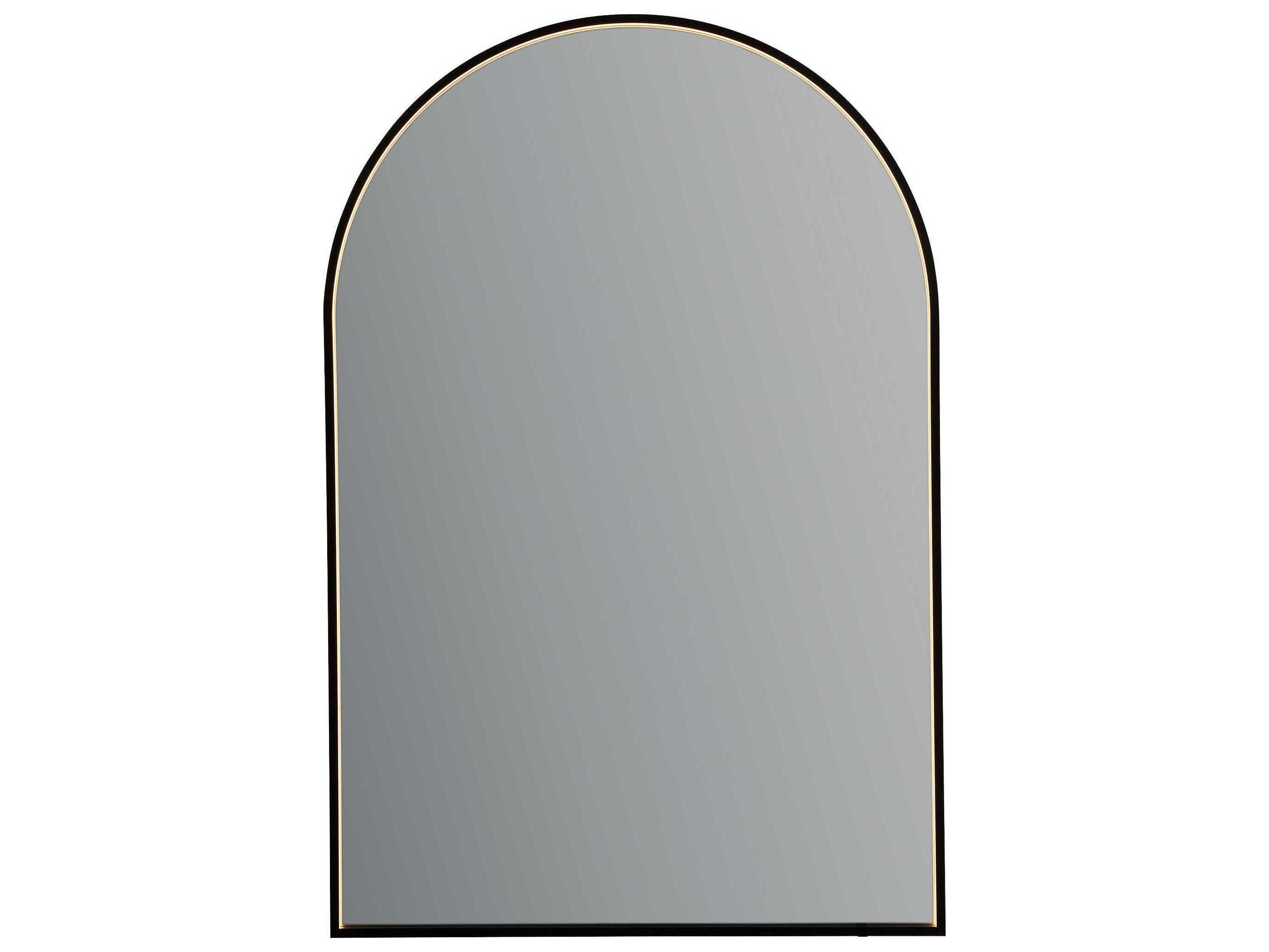 Oxygen by Quorum Avior Black Arch Wall Mirror