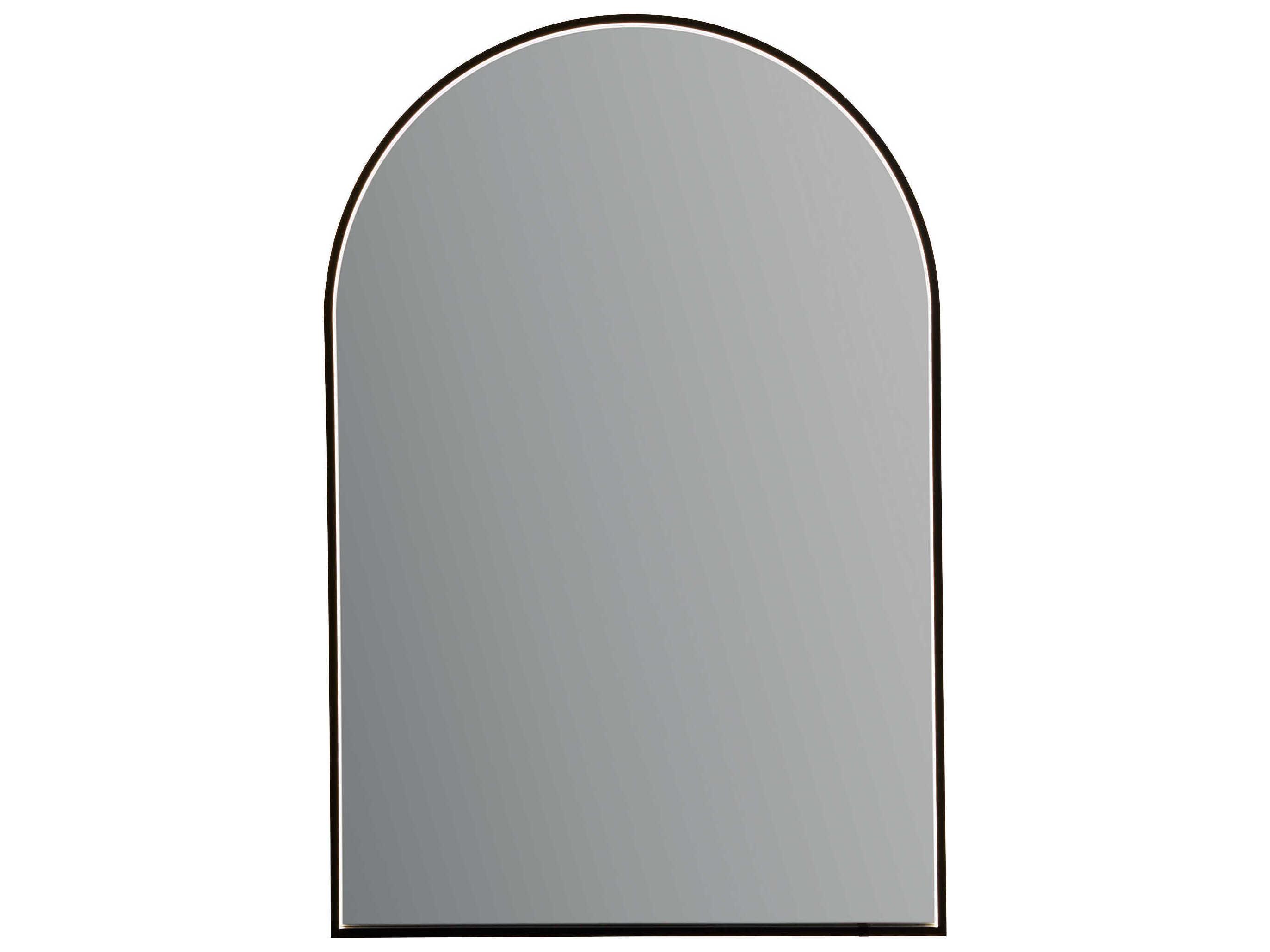 Oxygen by Quorum Avior Black Arch Wall Mirror