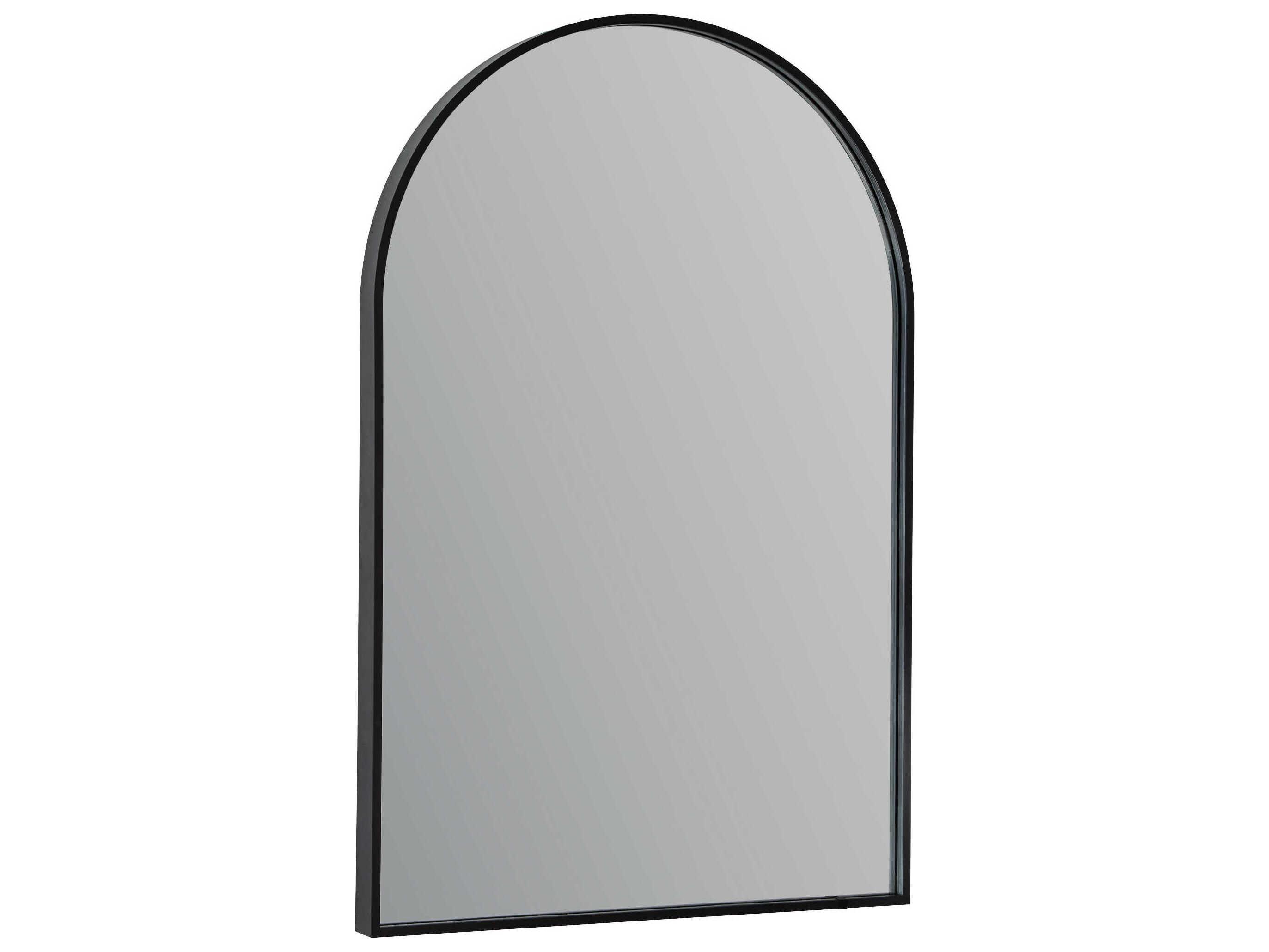 Oxygen by Quorum Avior Black Arch Wall Mirror