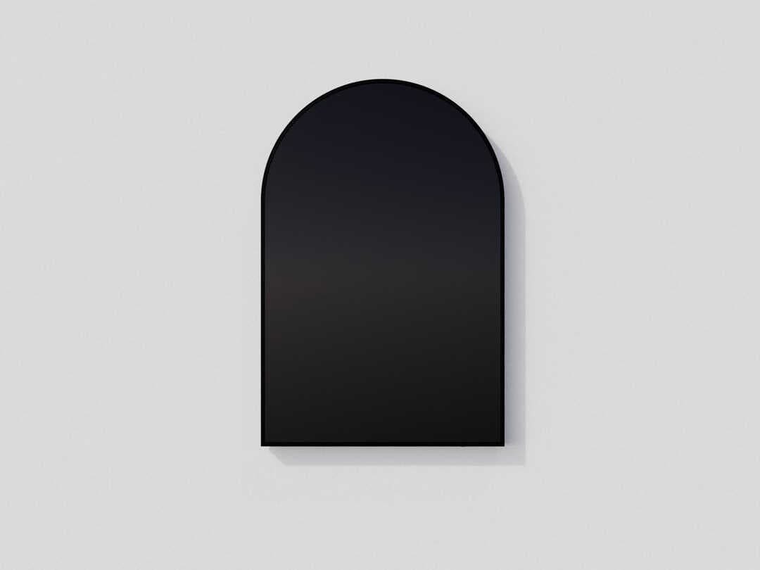 Oxygen by Quorum Avior Black Arch Wall Mirror