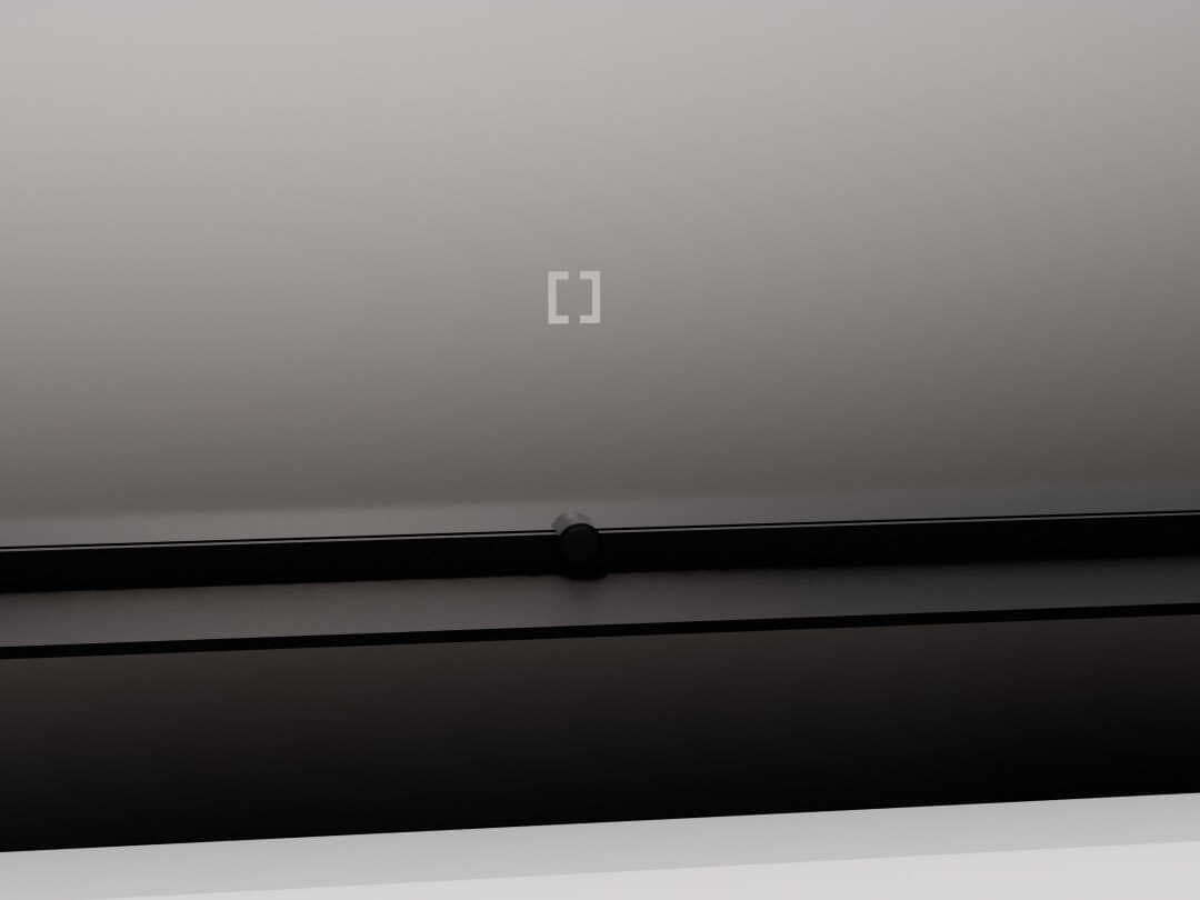 Oxygen by Quorum Skylight Black Rectangular Wall Mirror