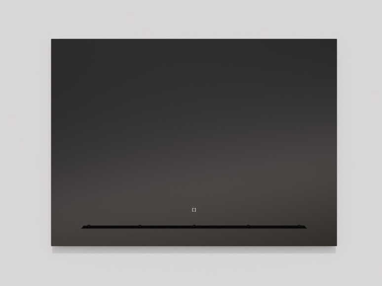 Oxygen by Quorum Skylight Black Square Wall Mirror