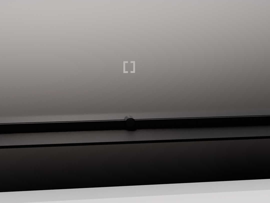 Oxygen by Quorum Skylight Black Square Wall Mirror