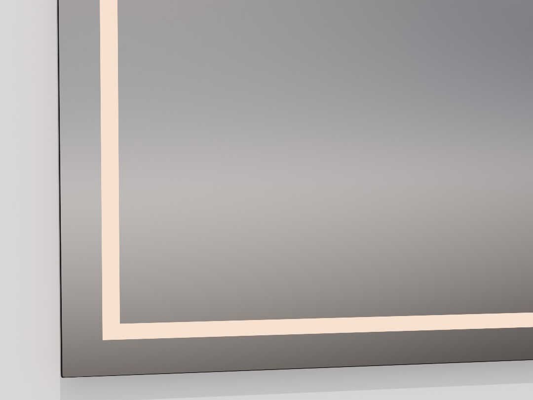 Oxygen by Quorum Track Black Rectangular Wall Mirror