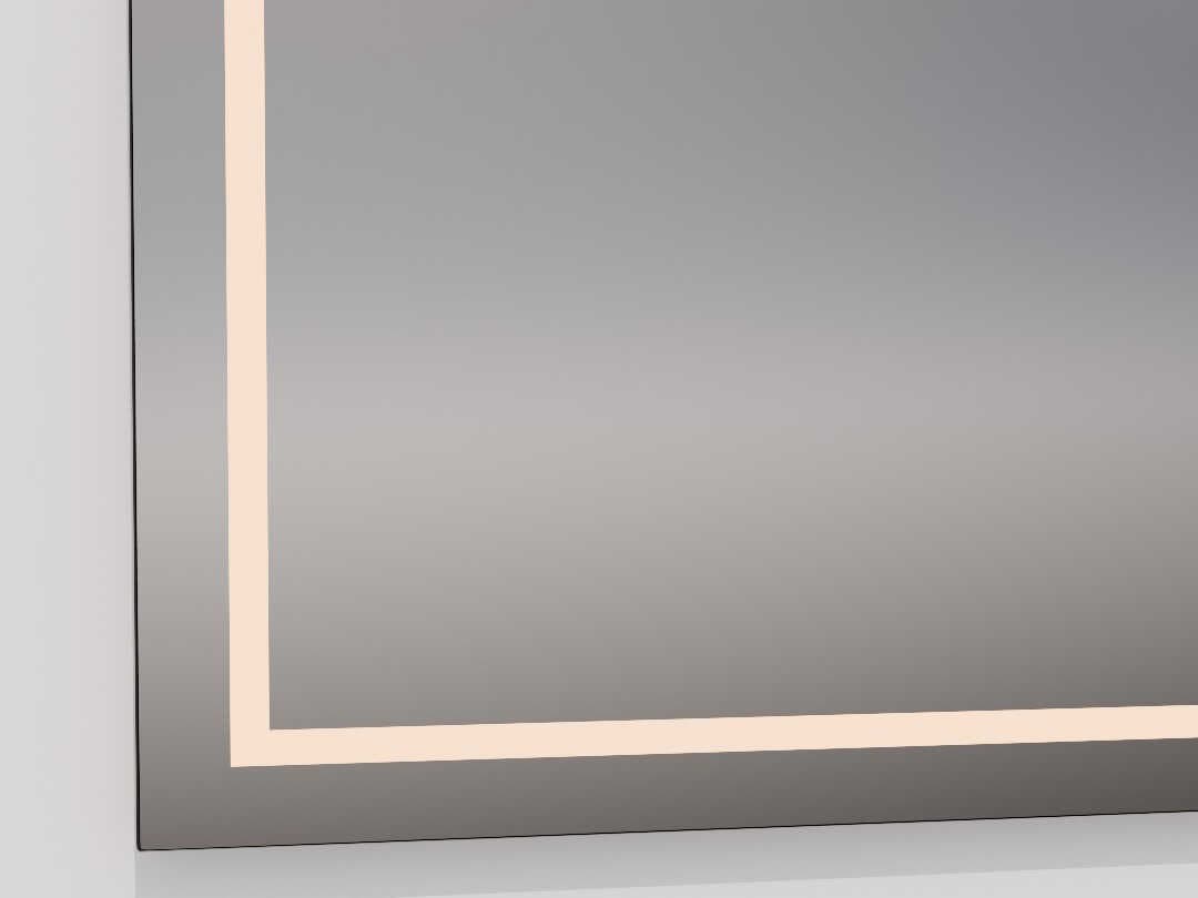 Oxygen by Quorum Track Black Square Wall Mirror