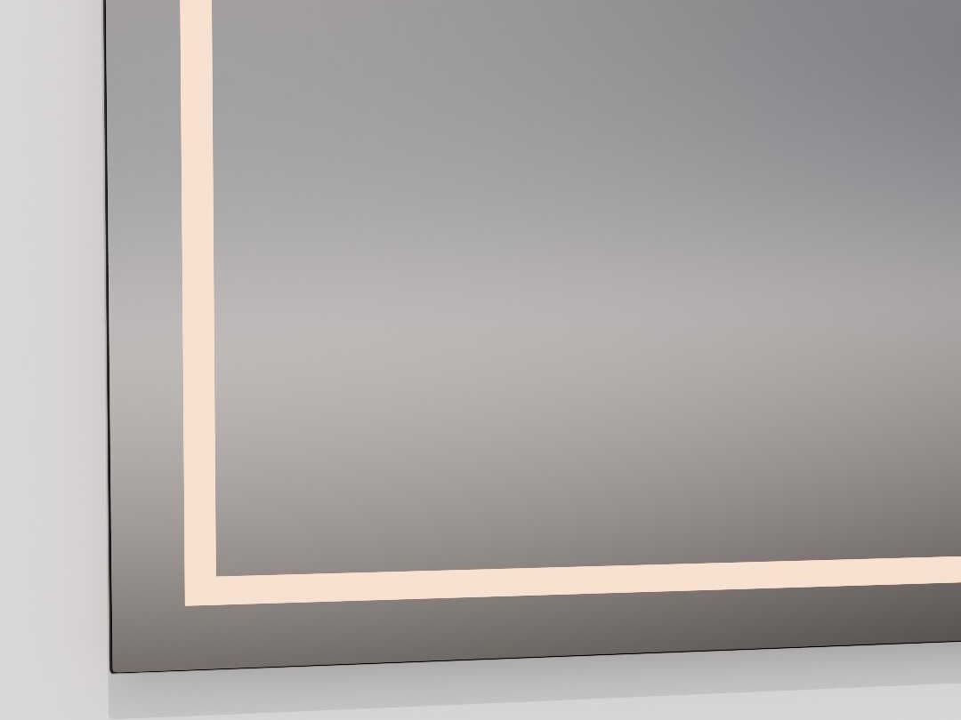 Oxygen by Quorum Track Black Square Wall Mirror