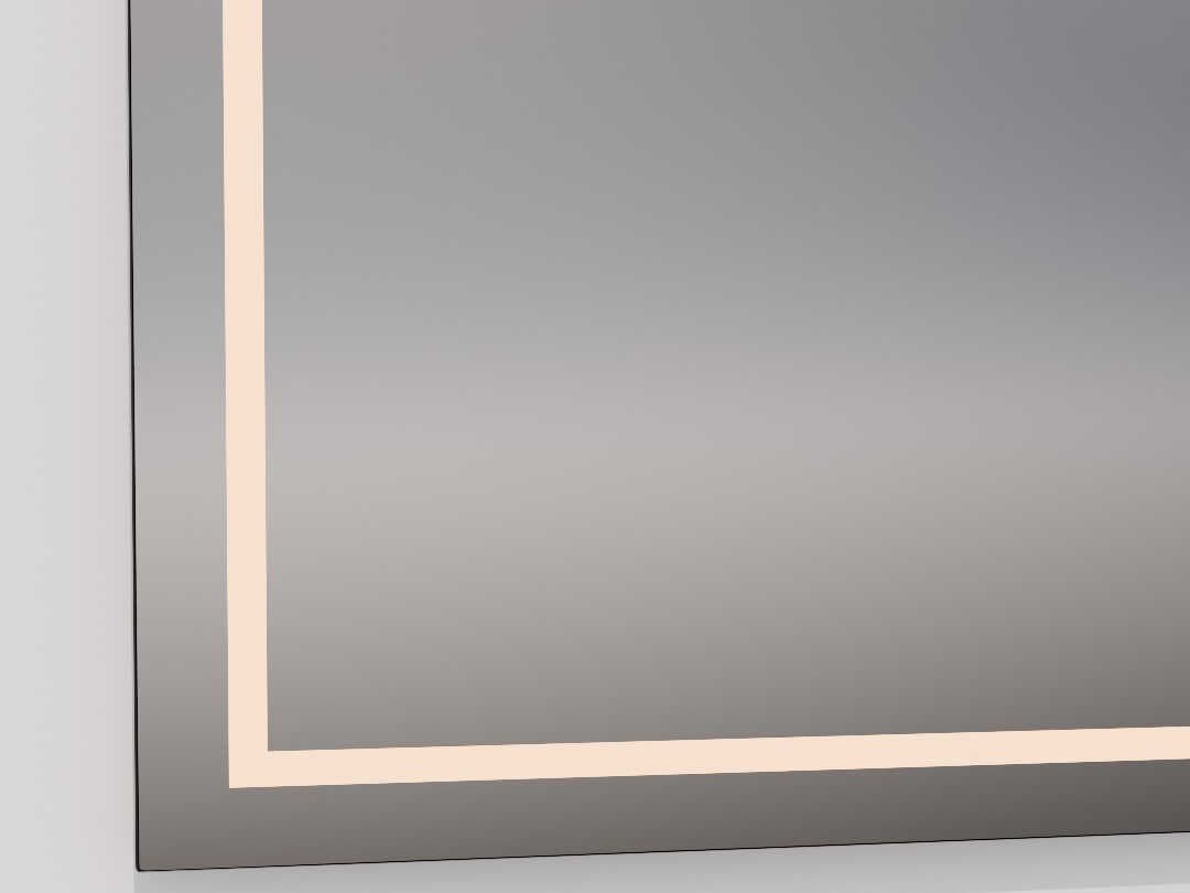 Oxygen by Quorum Track Black Rectangular Wall Mirror