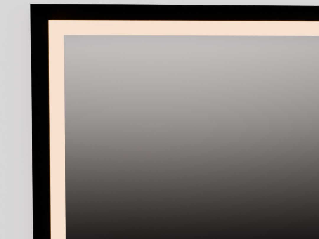 Oxygen by Quorum Dusk Black Rectangular Wall Mirror