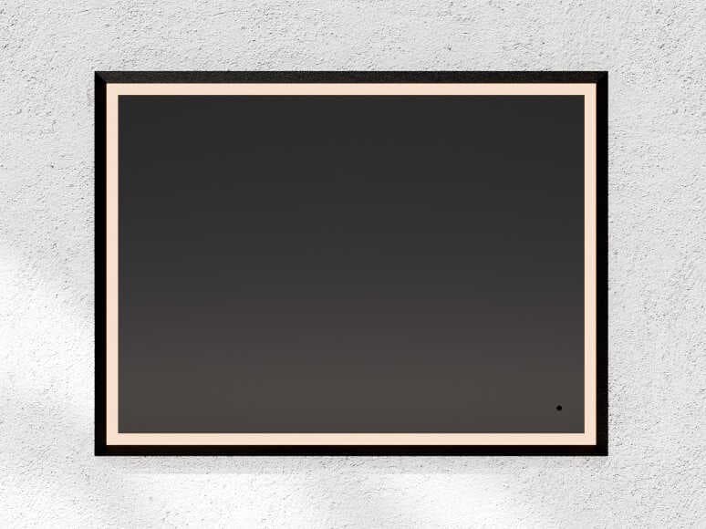 Oxygen by Quorum Dusk Black Rectangular Wall Mirror