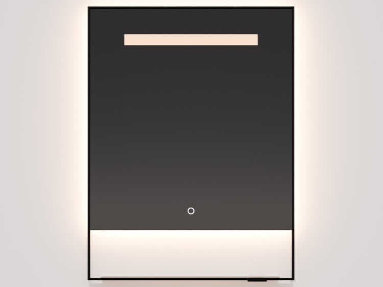 Oxygen by Quorum Castore Black Rectangular Wall Mirror