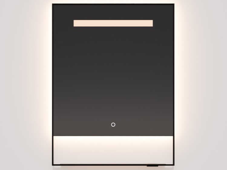 Oxygen by Quorum Castore Black Square Wall Mirror