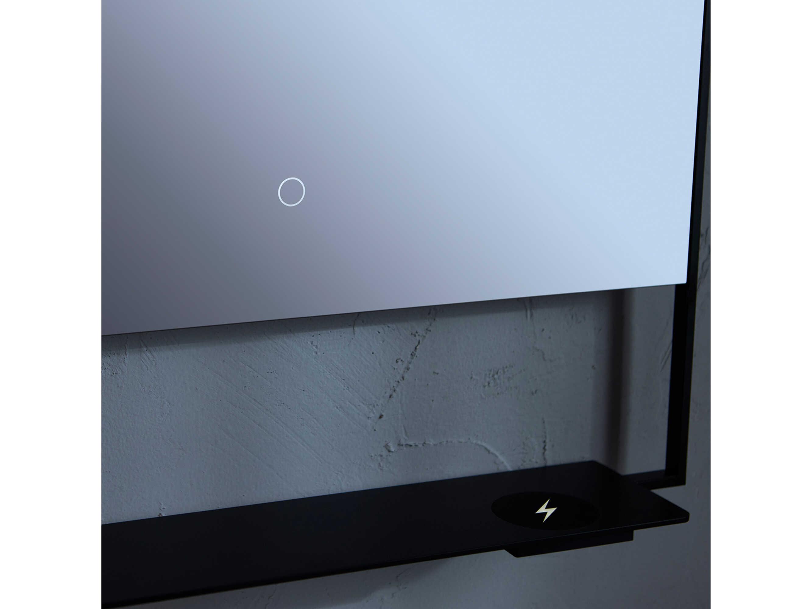 Oxygen by Quorum Castore Black Square Wall Mirror