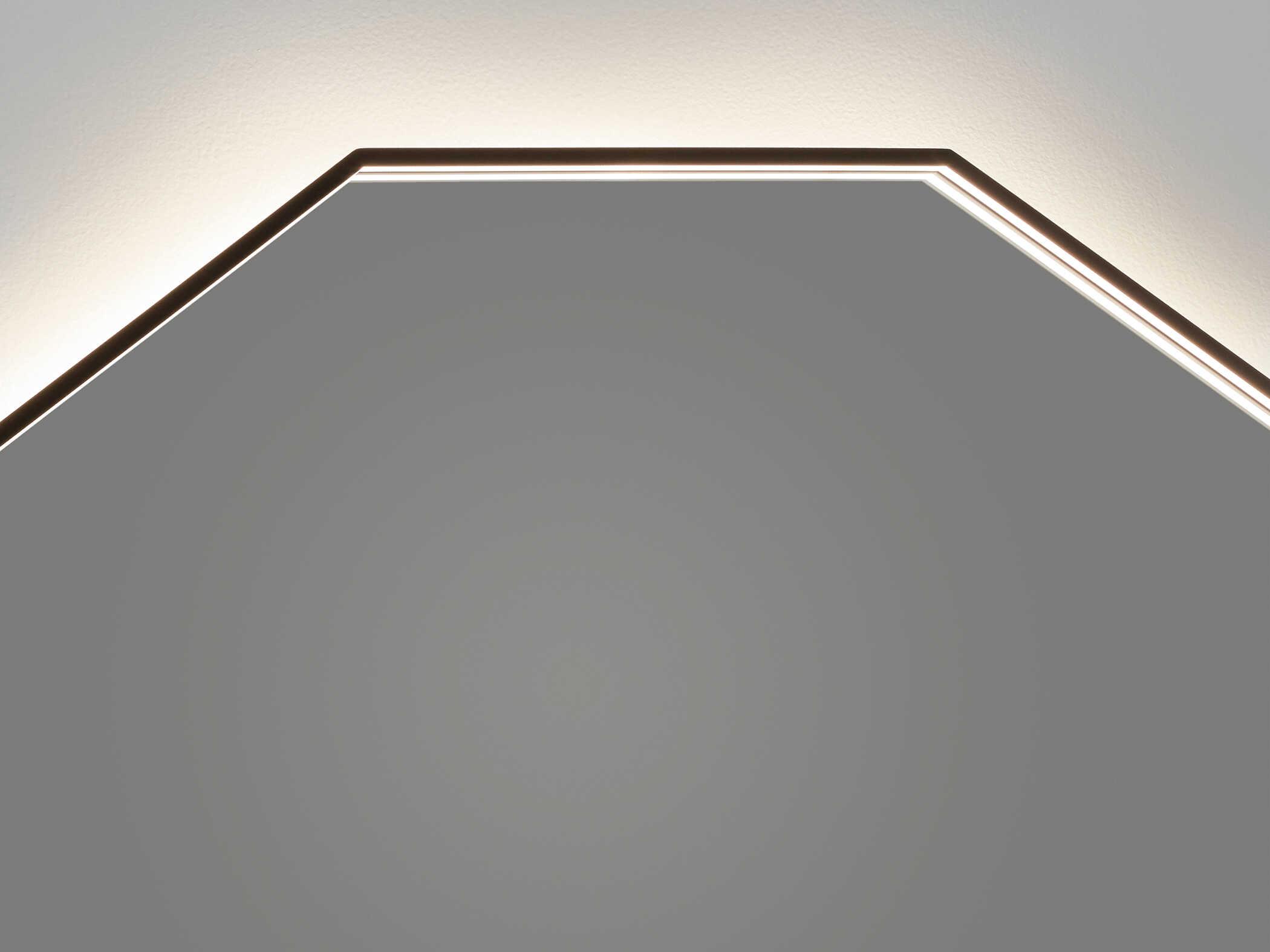 Oxygen by Quorum Deca Black Wall Mirror
