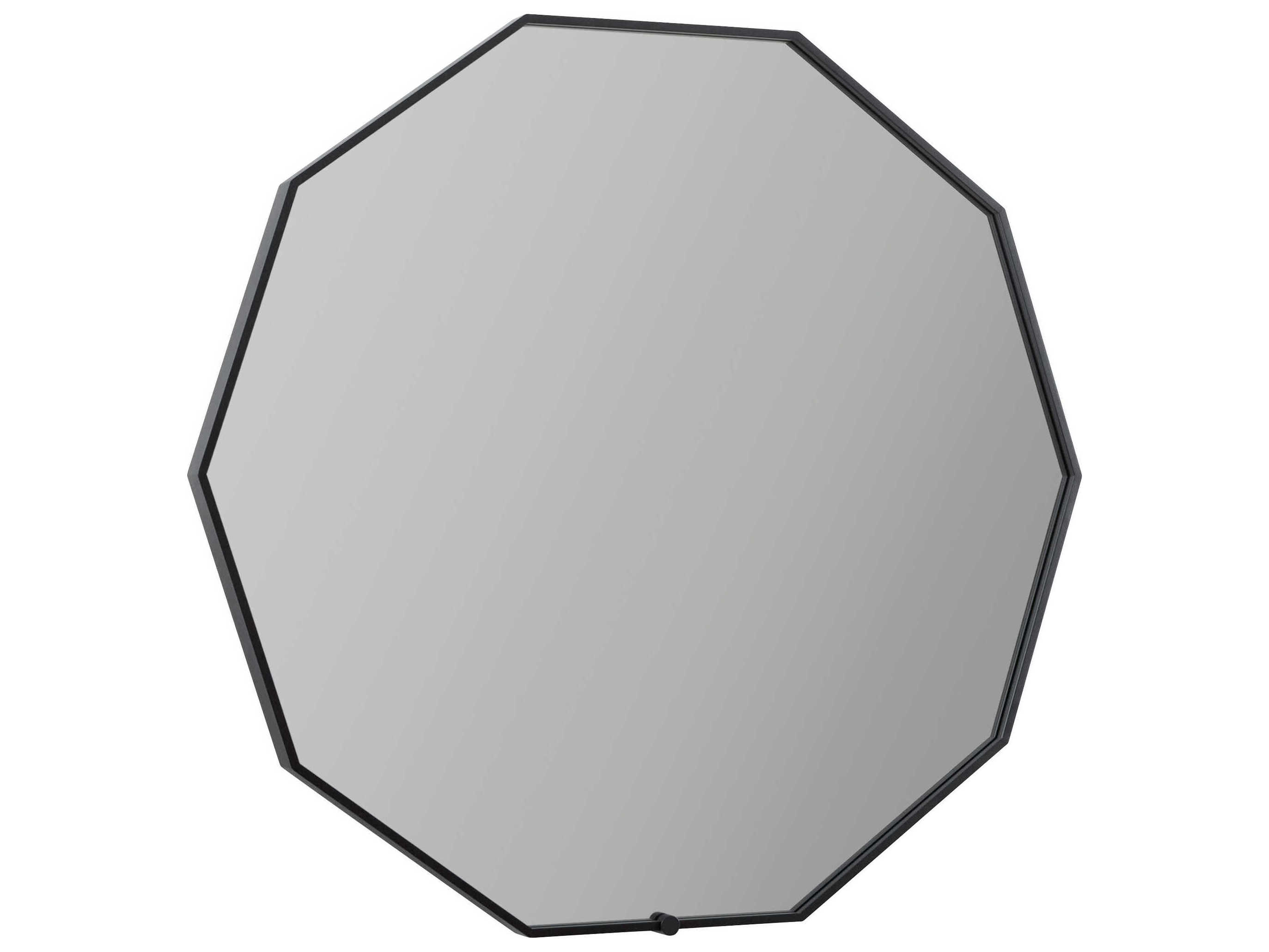 Oxygen by Quorum Deca Black Wall Mirror