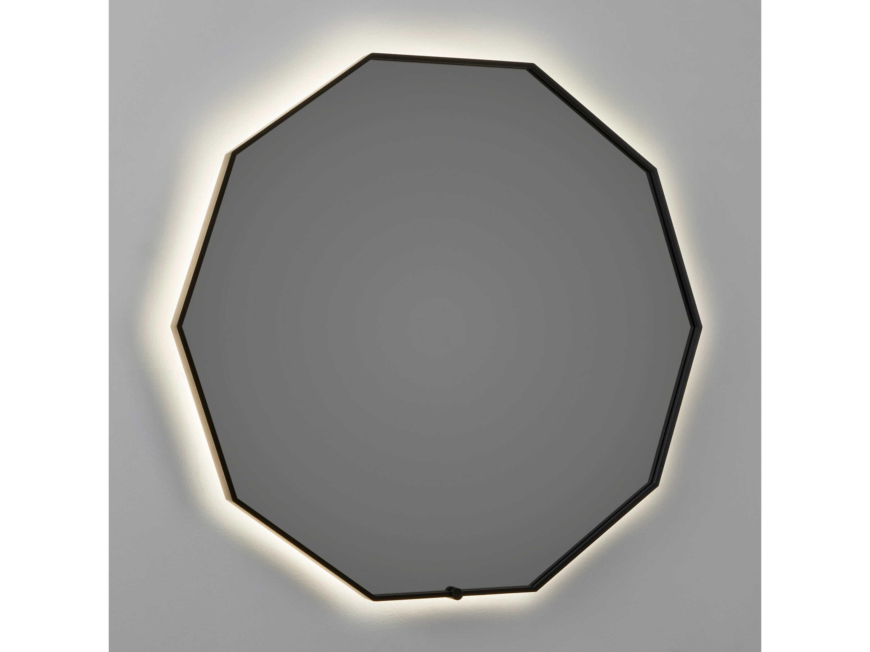 Oxygen by Quorum Deca Black Wall Mirror
