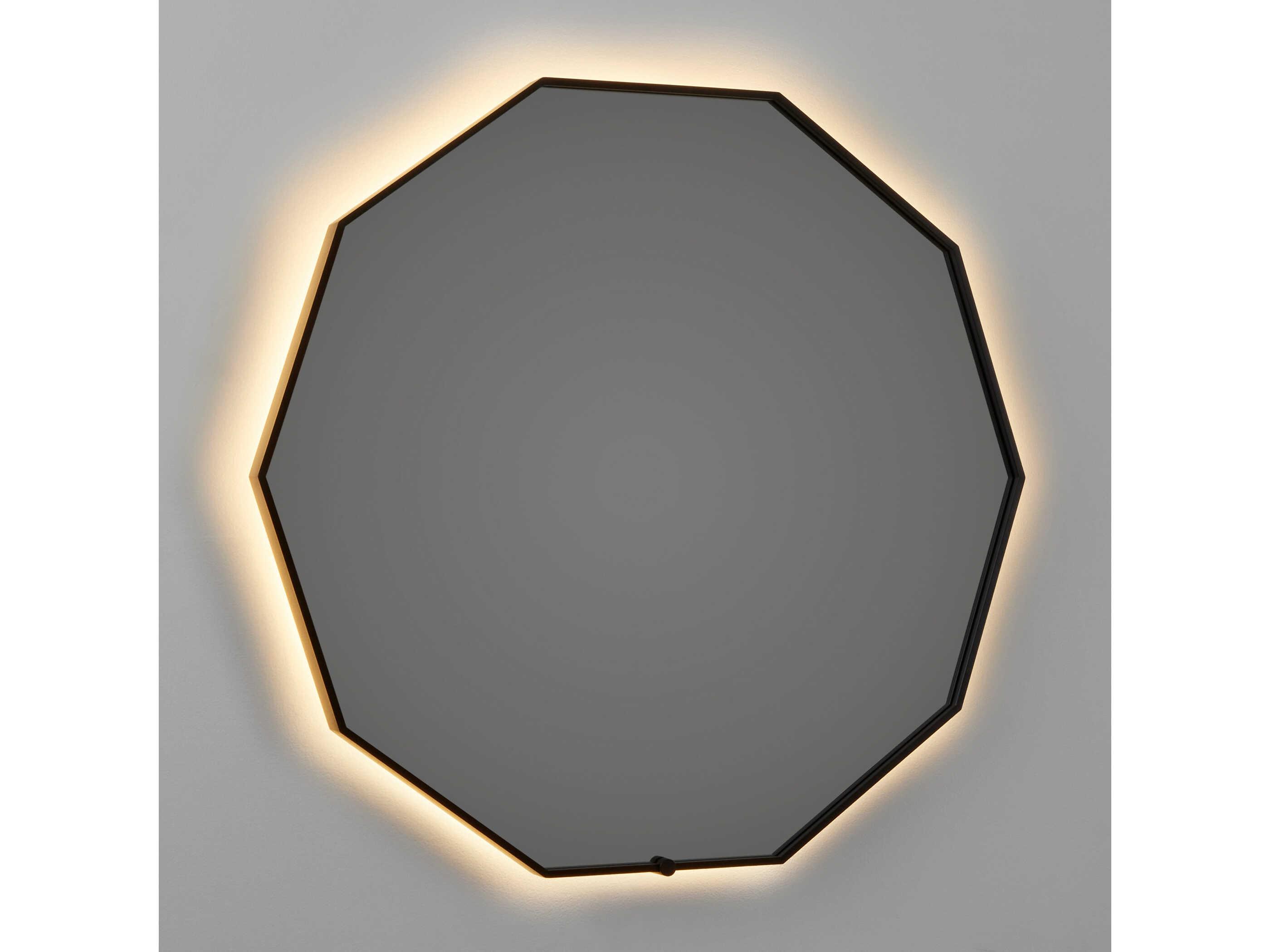 Oxygen by Quorum Deca Black Wall Mirror