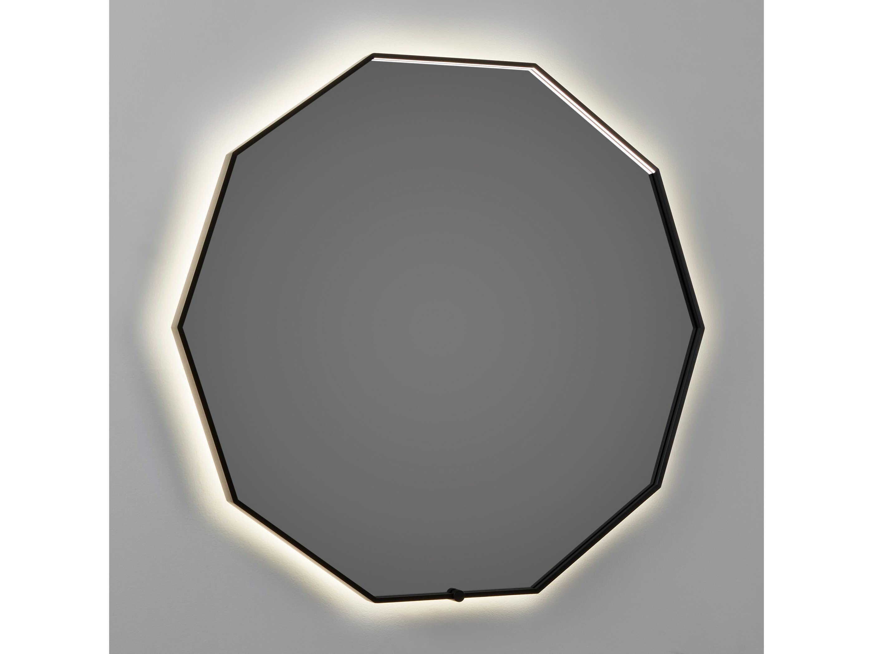 Oxygen by Quorum Deca Black Wall Mirror