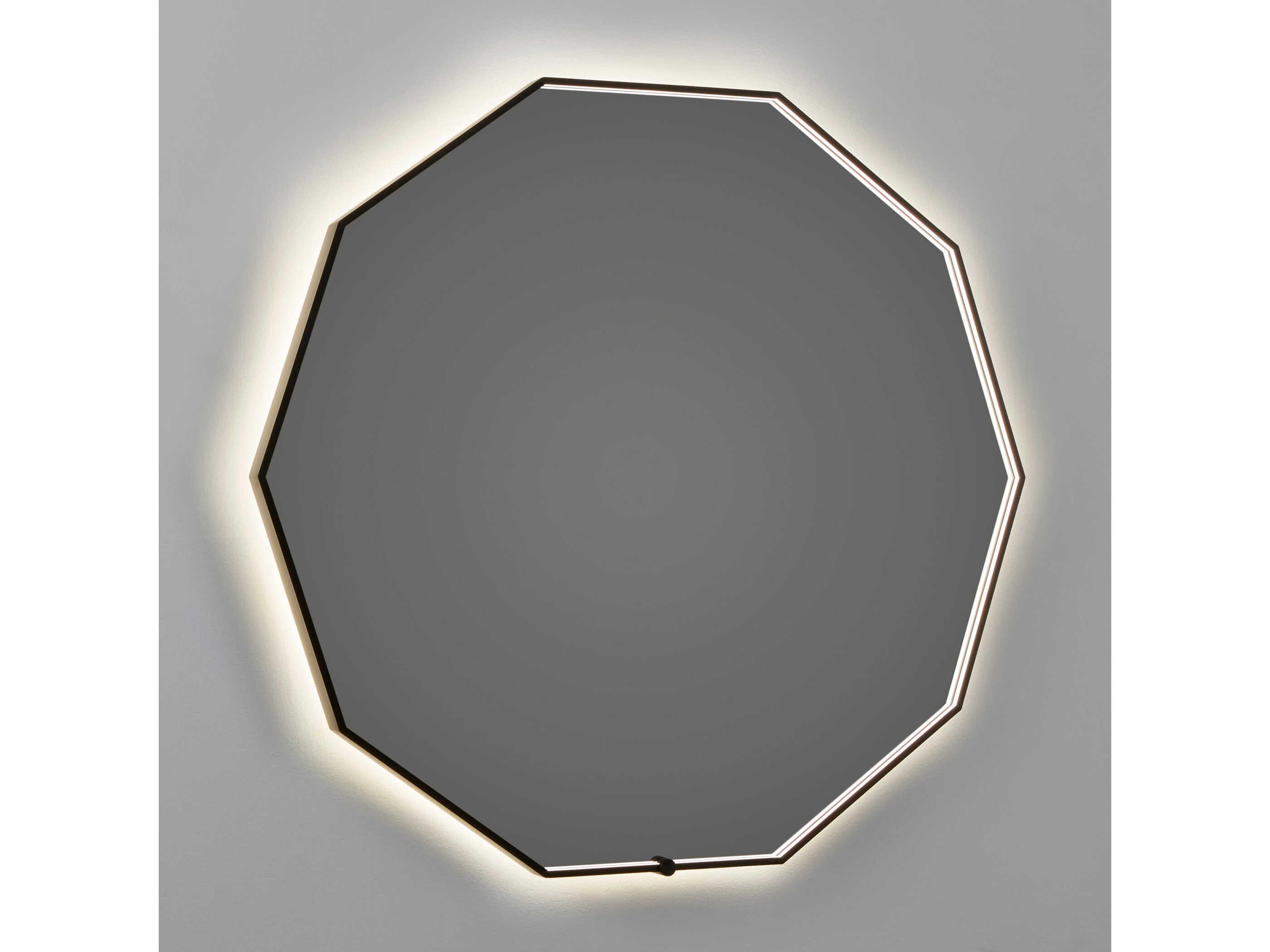 Oxygen by Quorum Deca Black Wall Mirror