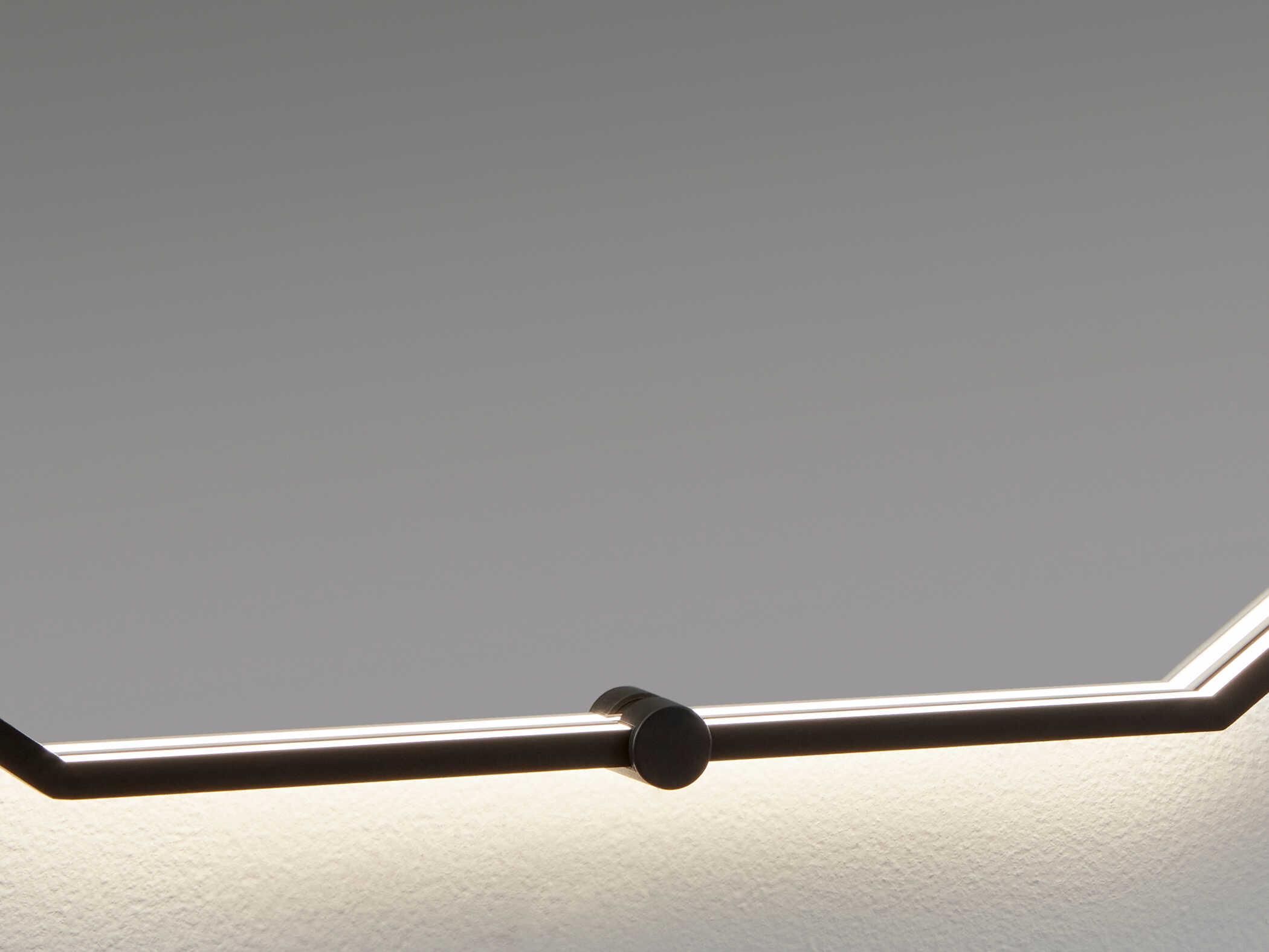 Oxygen by Quorum Deca Black Wall Mirror