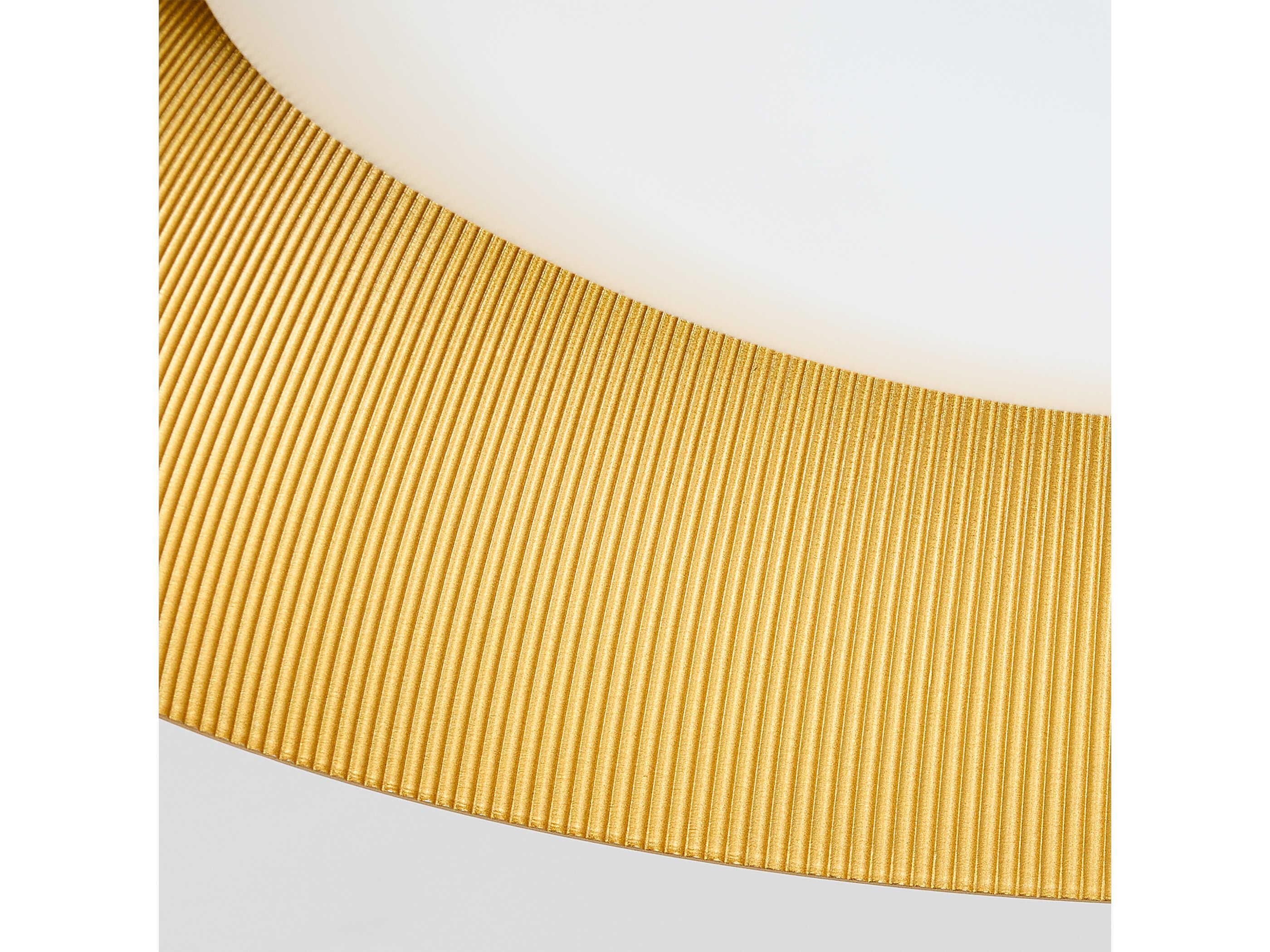 Oxygen by Quorum Lucci 1-Light White Industrial Brass Dome Flush Mount