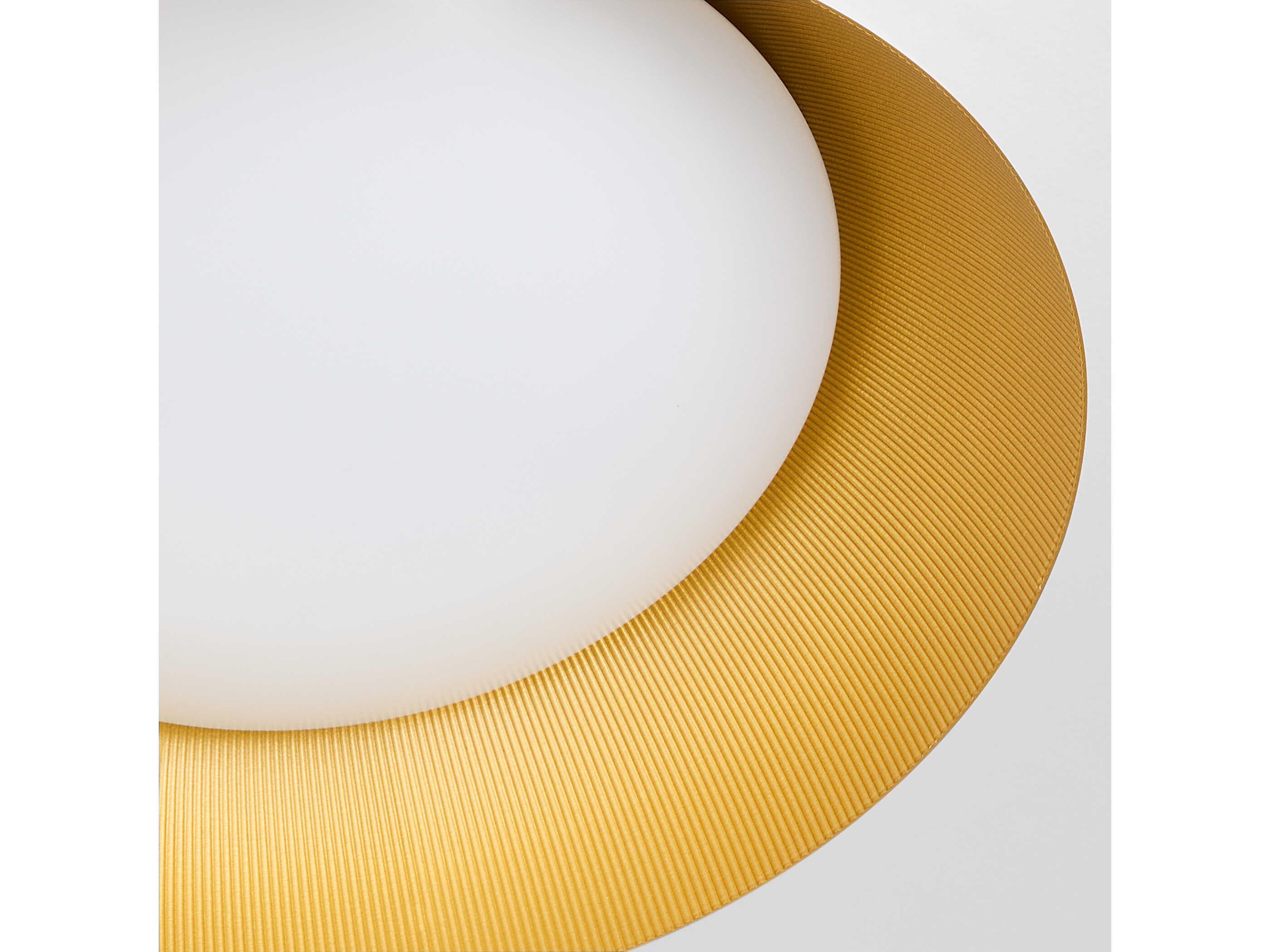 Oxygen by Quorum Lucci 1-Light White Industrial Brass Dome Flush Mount