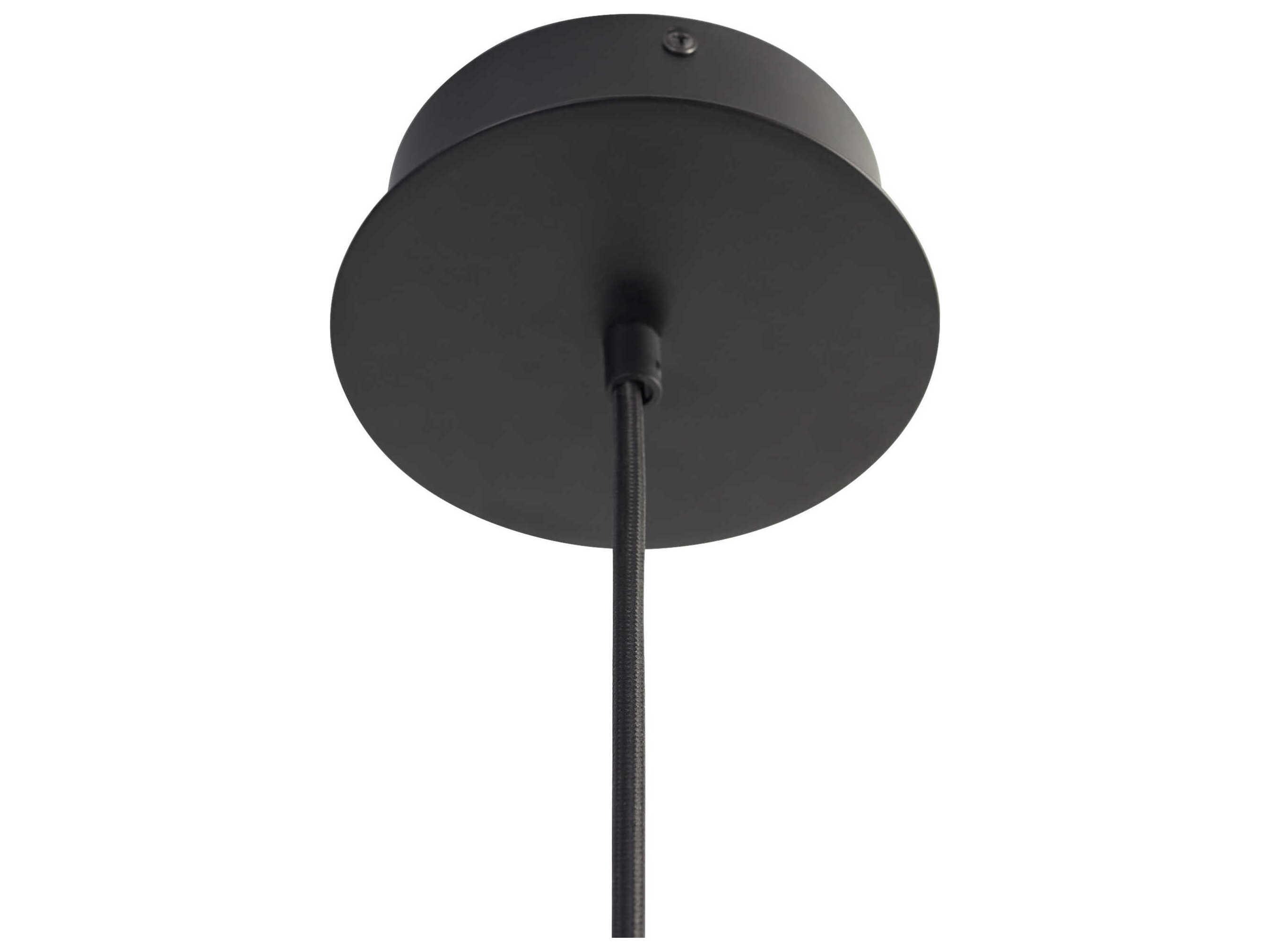 Oxygen by Quorum Lucci 1-Light Black Industrial Brass Dome Pendant