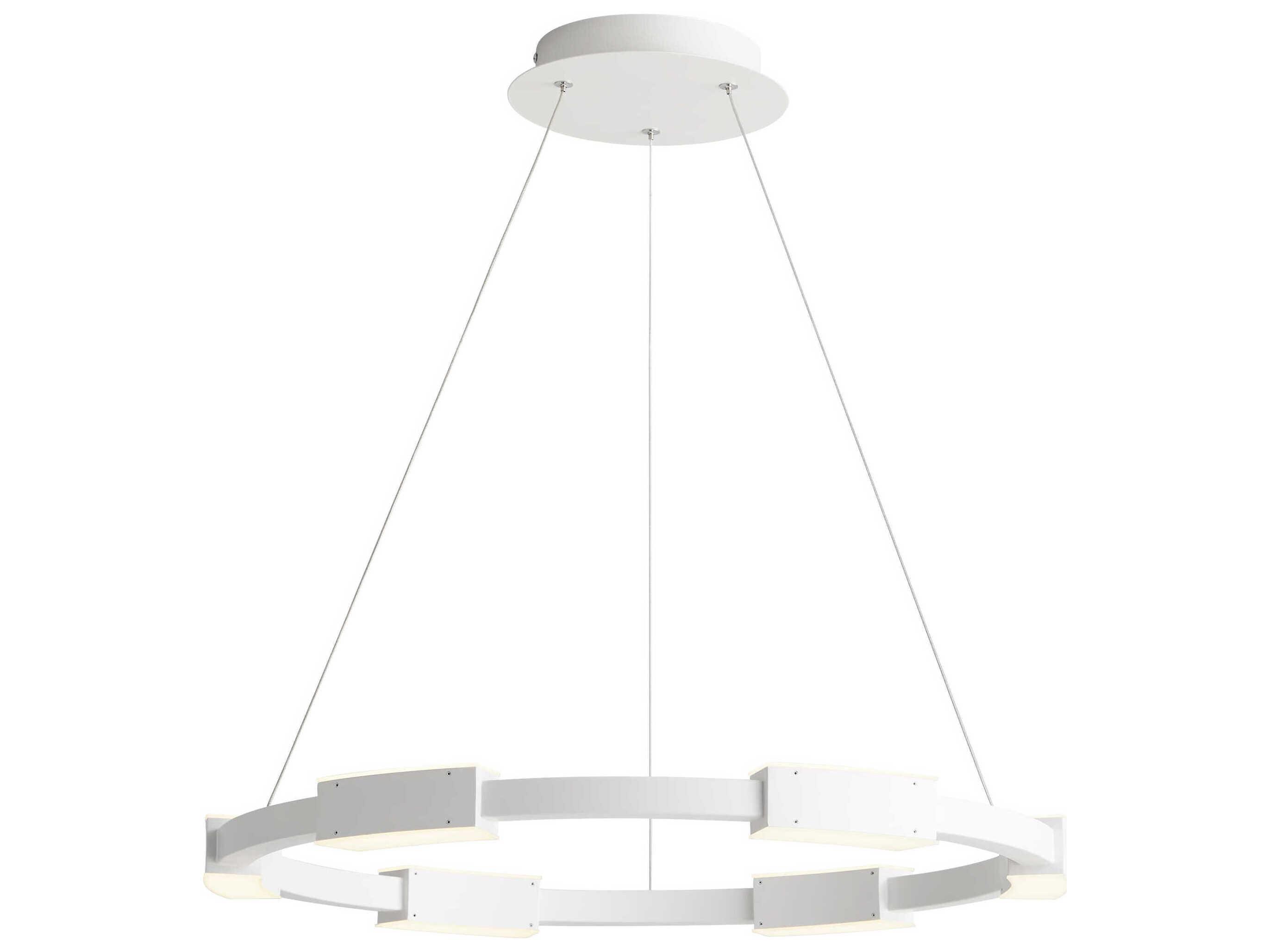 Oxygen by Quorum Dieter 6-Light White Round Pendant