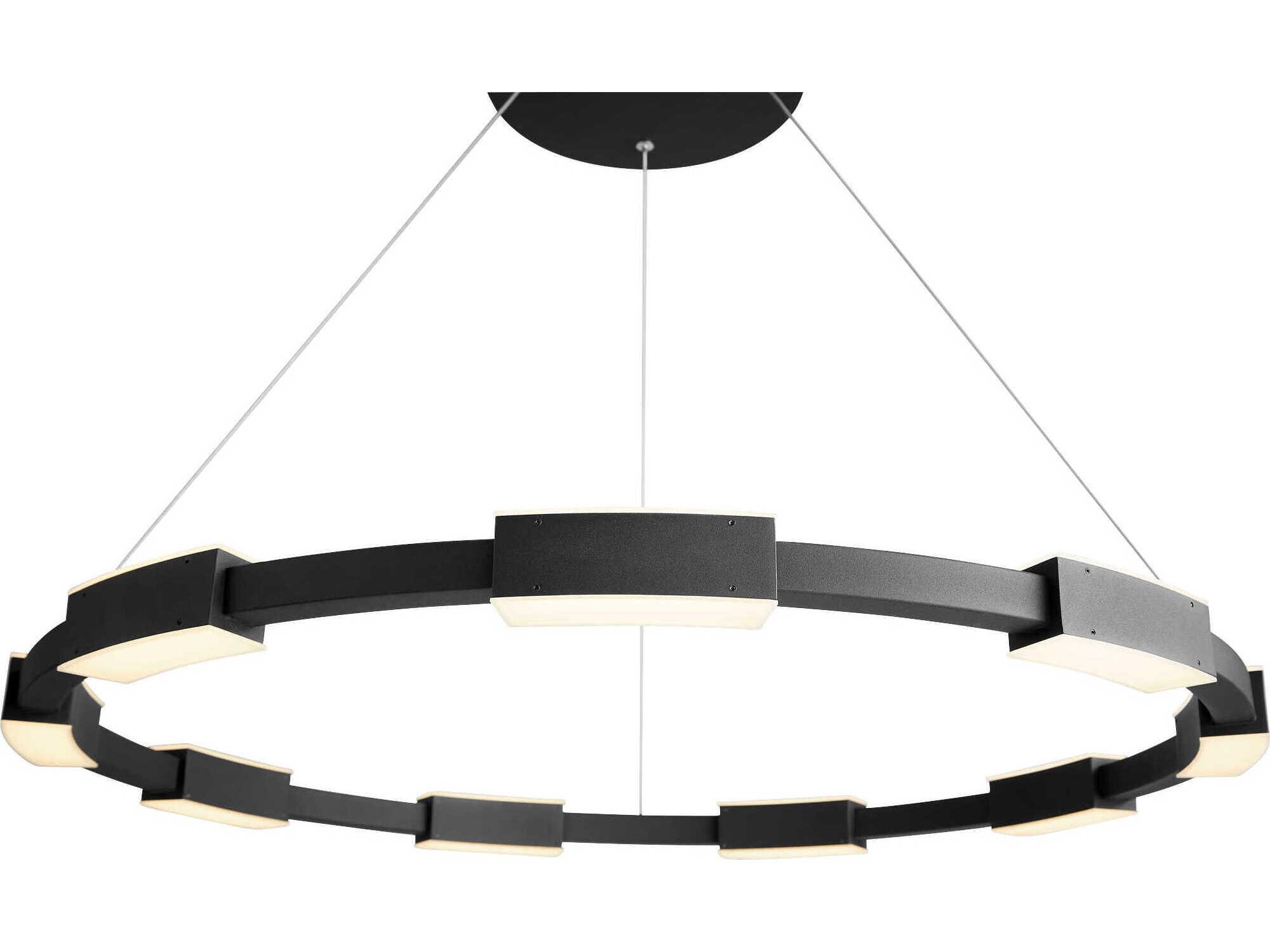 Oxygen by Quorum Dieter 9-Light Black Round Pendant
