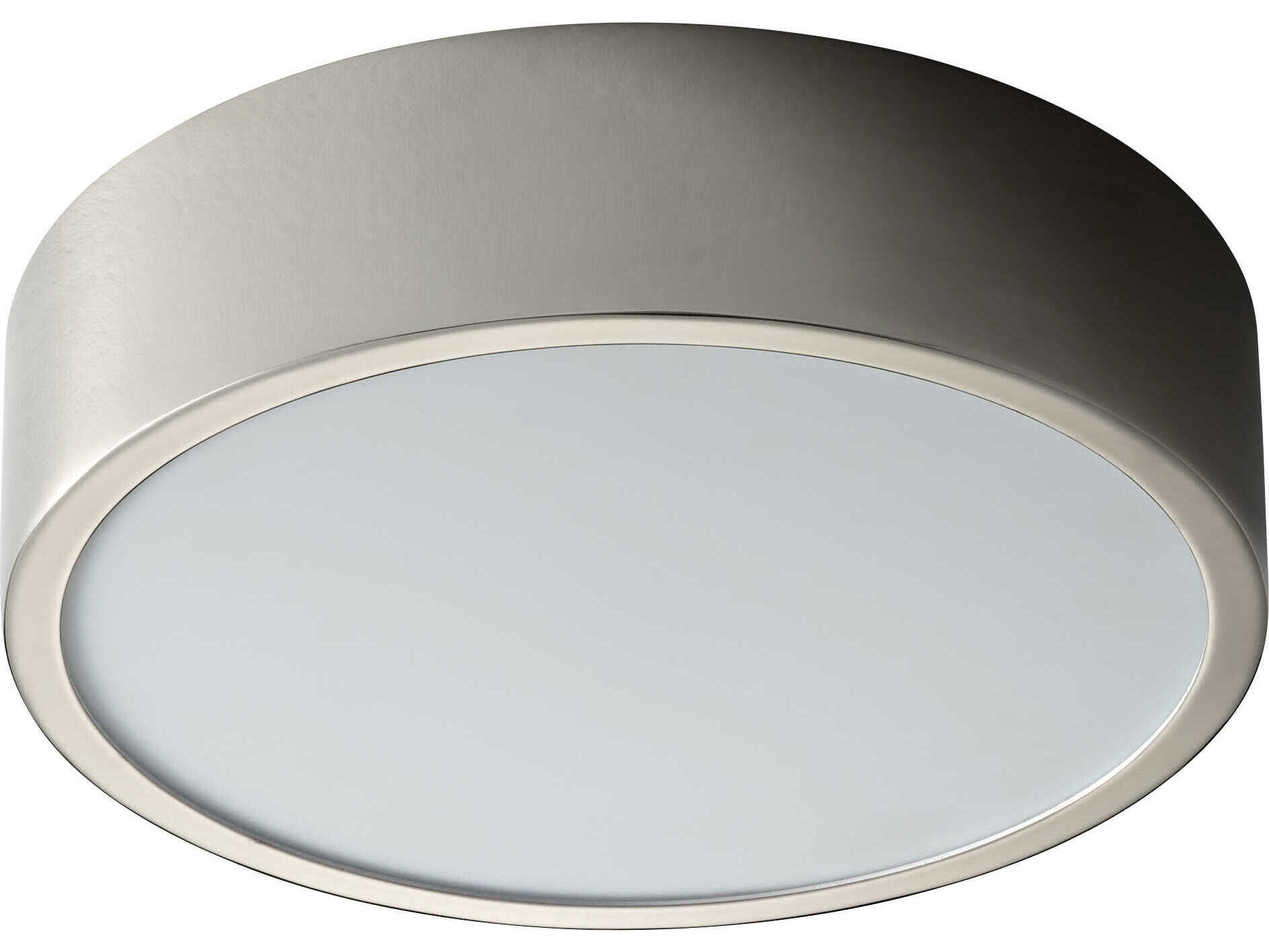 Oxygen by Quorum Peepers 1-Light Polished Nickel Round Flush Mount