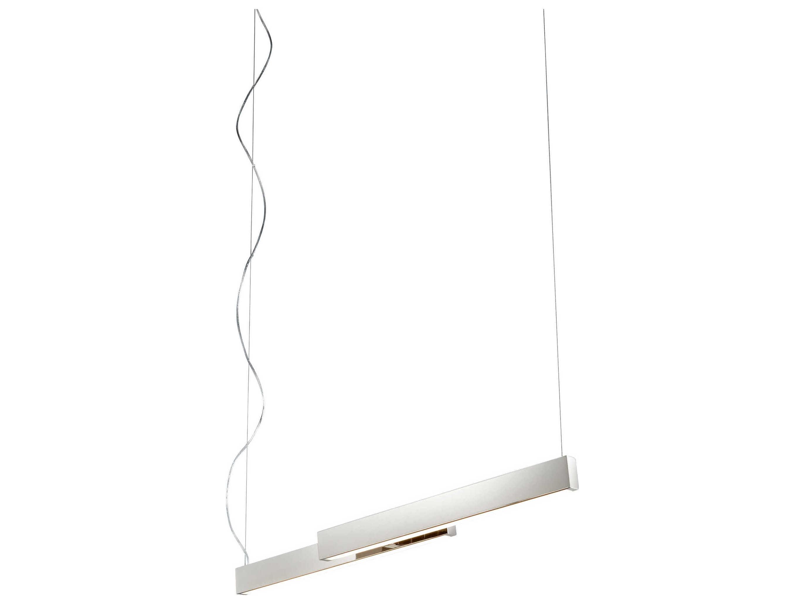 Oxygen by Quorum Klone 2-Light Polished Nickel Linear Island Pendant