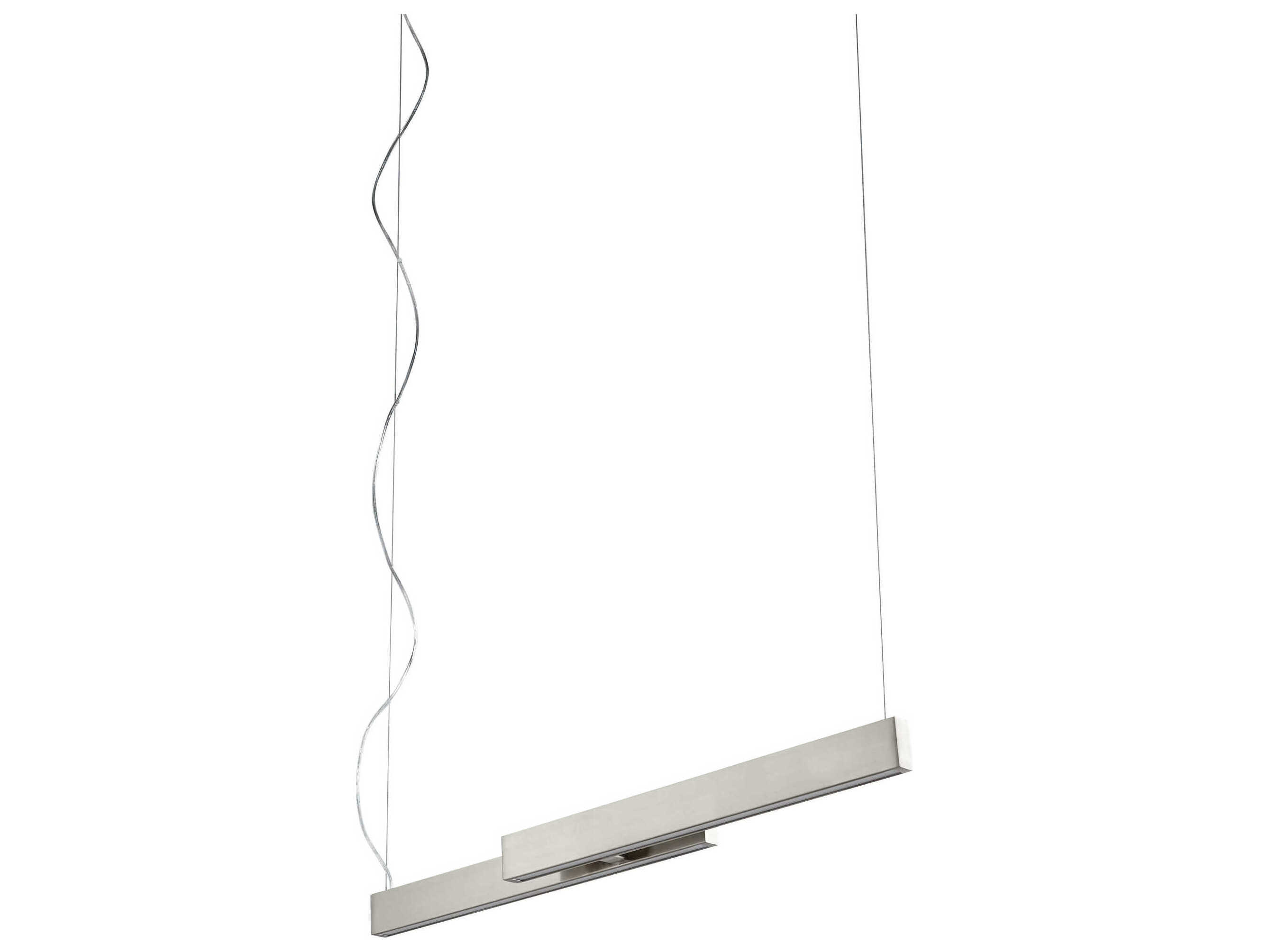 Oxygen by Quorum Klone 2-Light Satin Nickel Linear Island Pendant