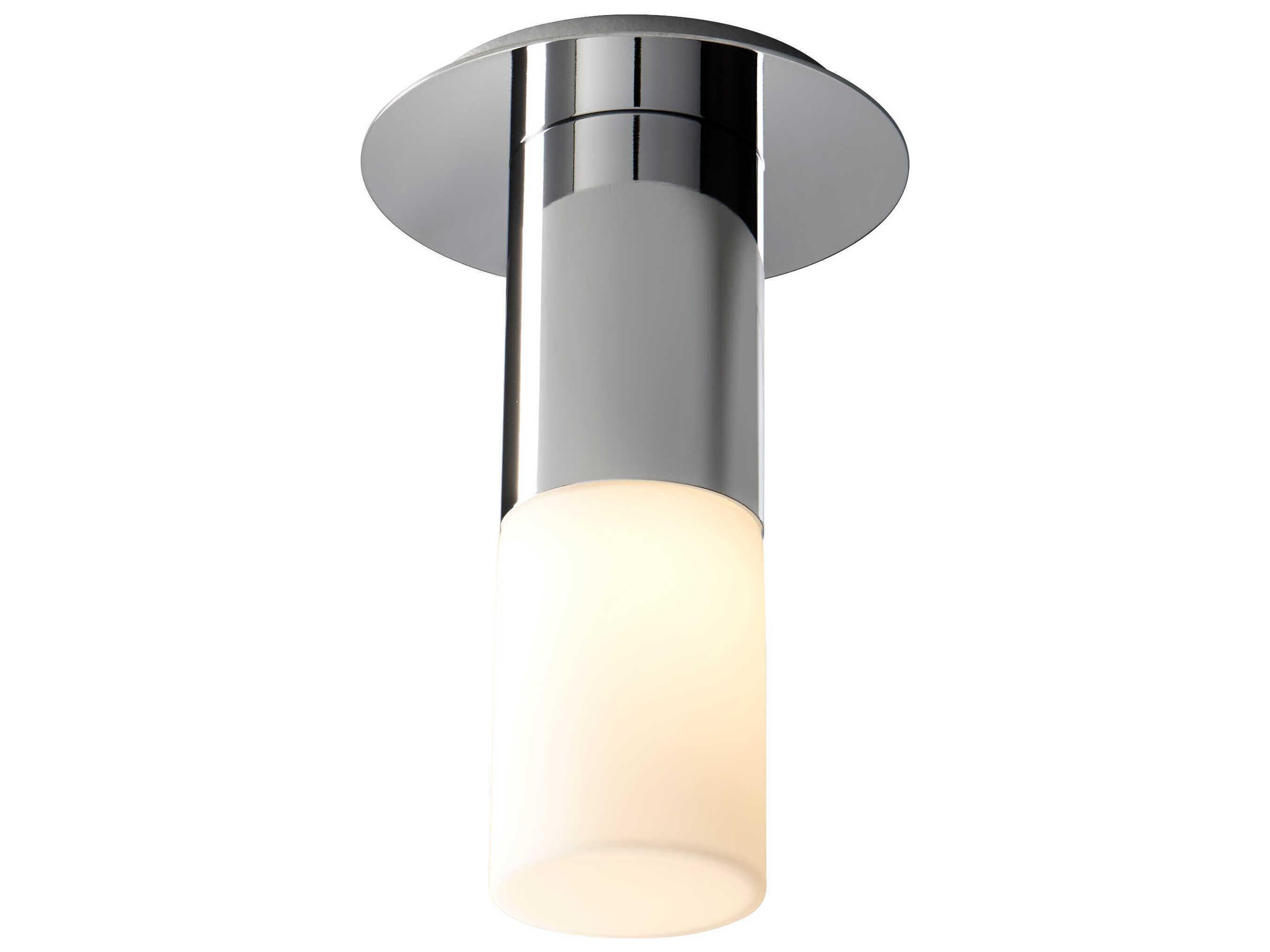 Oxygen by Quorum Pilar 1-Light Polished Nickel Cylinder Flush Mount