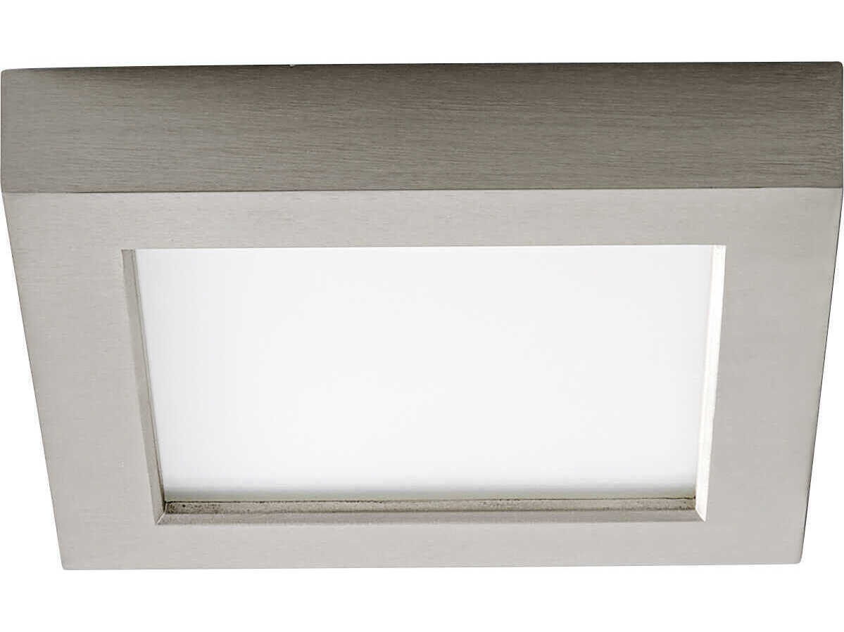 Oxygen by Quorum Altair 1-Light Satin Nickel Flush Mount