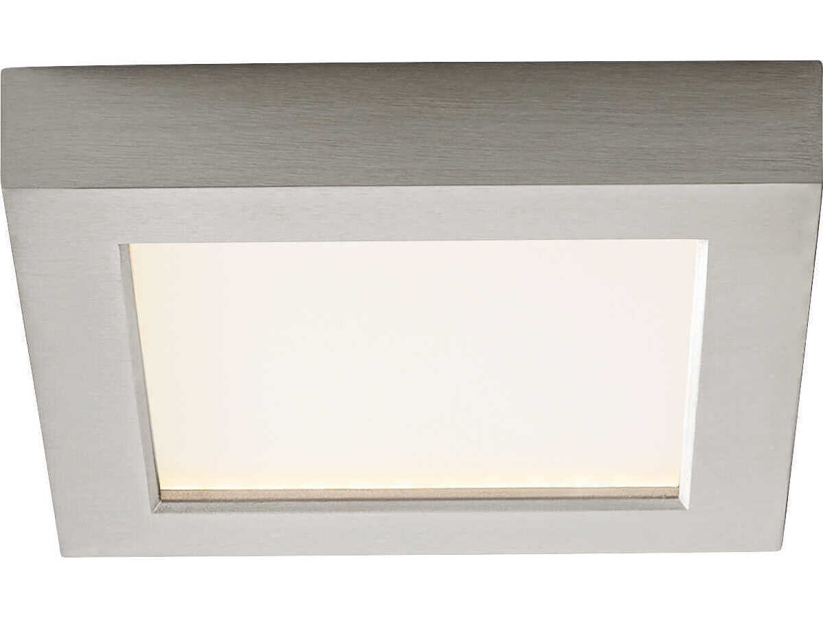 Oxygen by Quorum Altair 1-Light Satin Nickel Flush Mount
