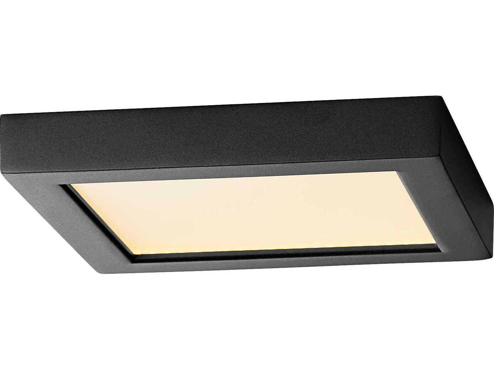 Oxygen by Quorum Altair 1-Light Black Flush Mount