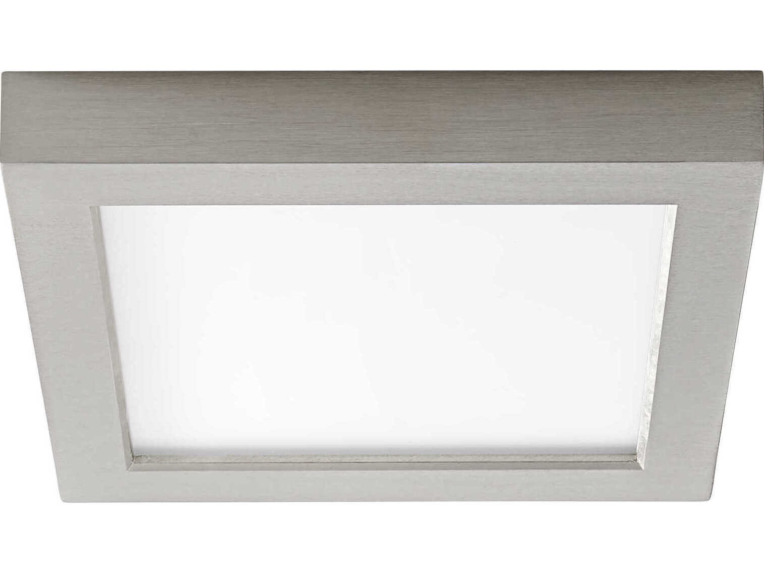 Oxygen by Quorum Altair 1-Light Satin Nickel Flush Mount