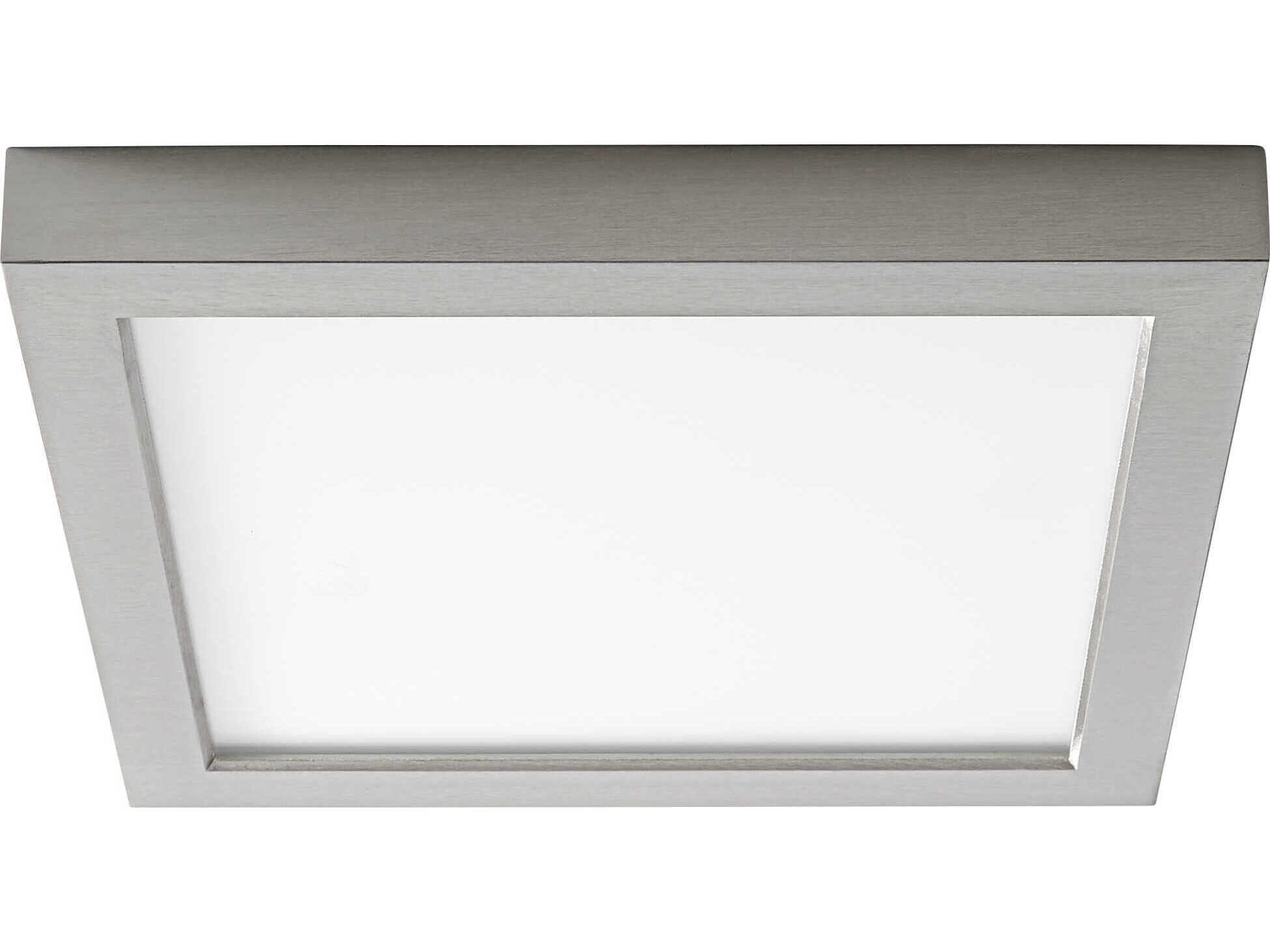 Oxygen by Quorum Altair 1-Light Satin Nickel Flush Mount