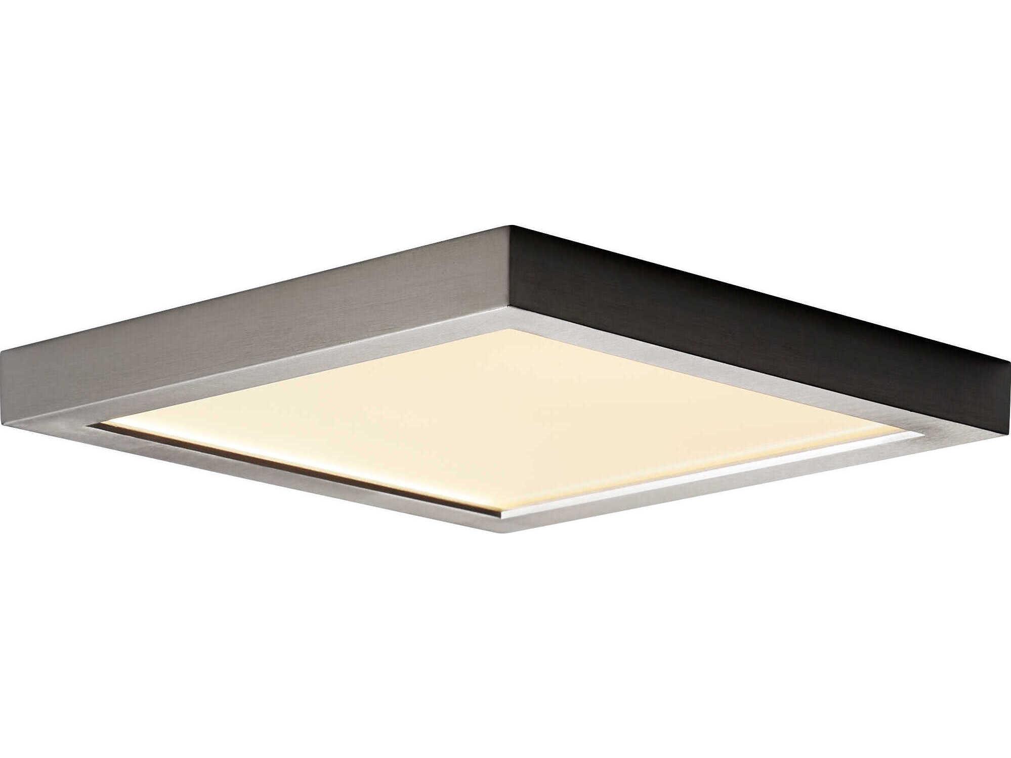 Oxygen by Quorum Altair 1-Light Satin Nickel Flush Mount