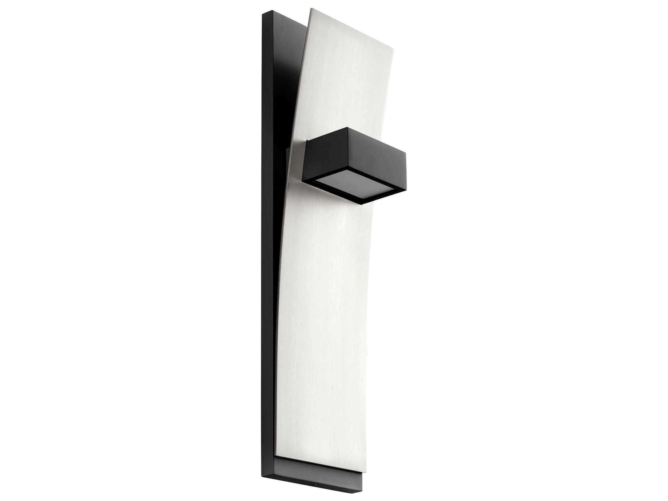 Oxygen by Quorum Dario 2-Light Black Satin Nickel Wall Sconce
